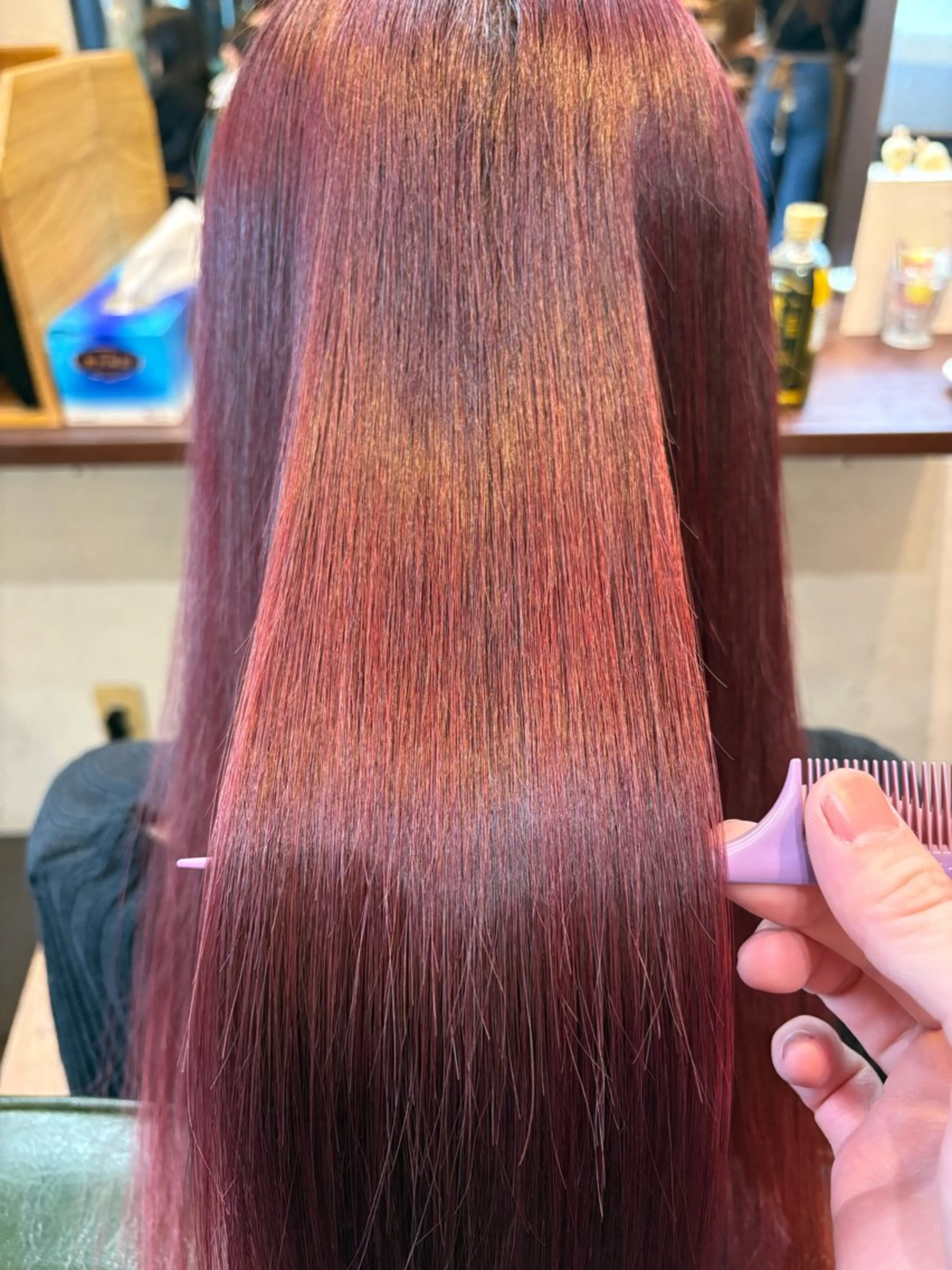 ロング カラー くせ毛 髪質改善 縮毛矯正 カット ヘアカラー 縮毛矯正 トリートメント 代官山/恵比寿所属・髪質改善/縮毛矯正 専門　代官山/恵比寿のヘアスタイル