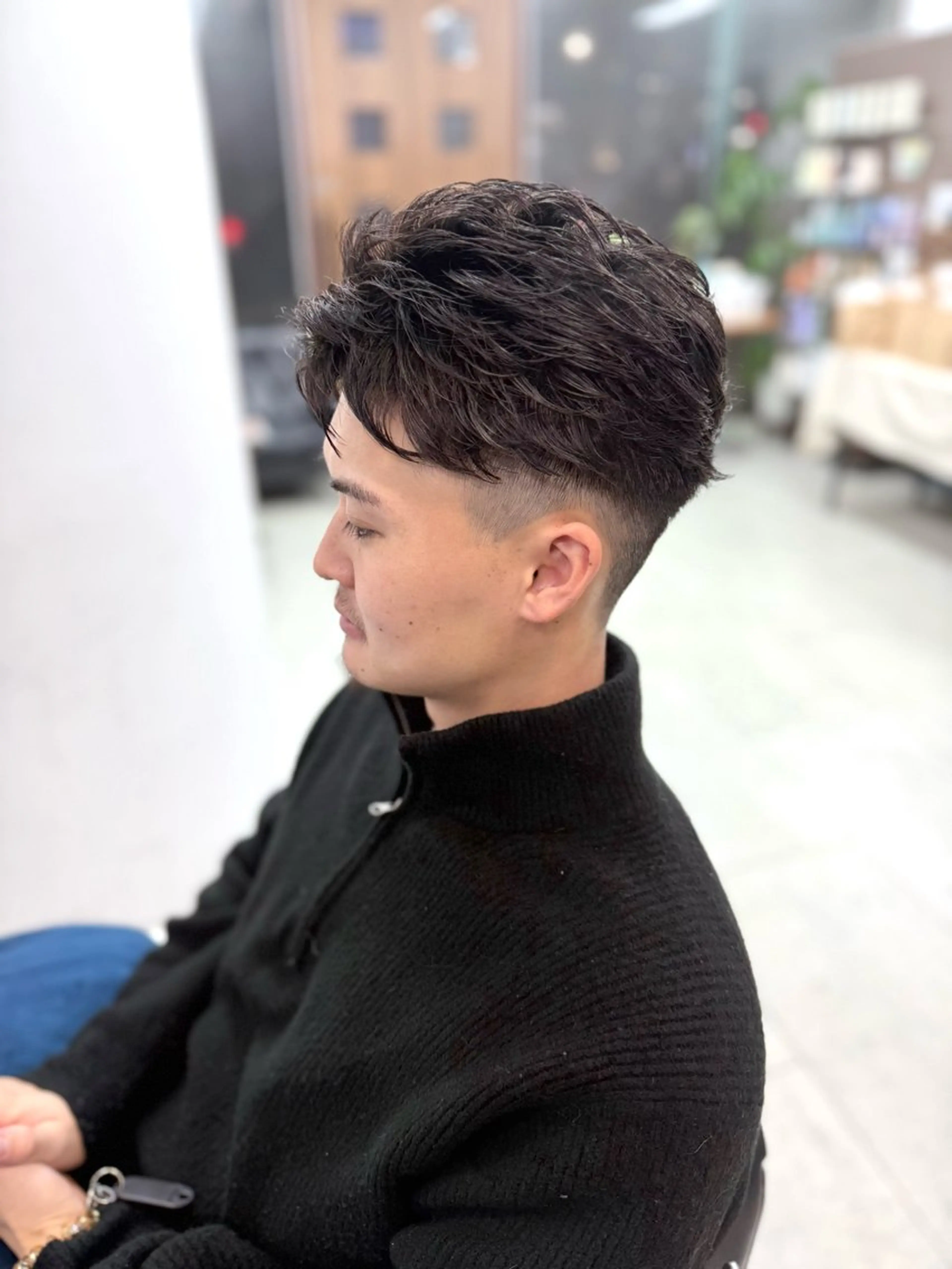 ショート パーマ メンズ ショートヘア カット パーマ メンズパーマの達人 /タカシマ　ダイスケのヘアスタイル