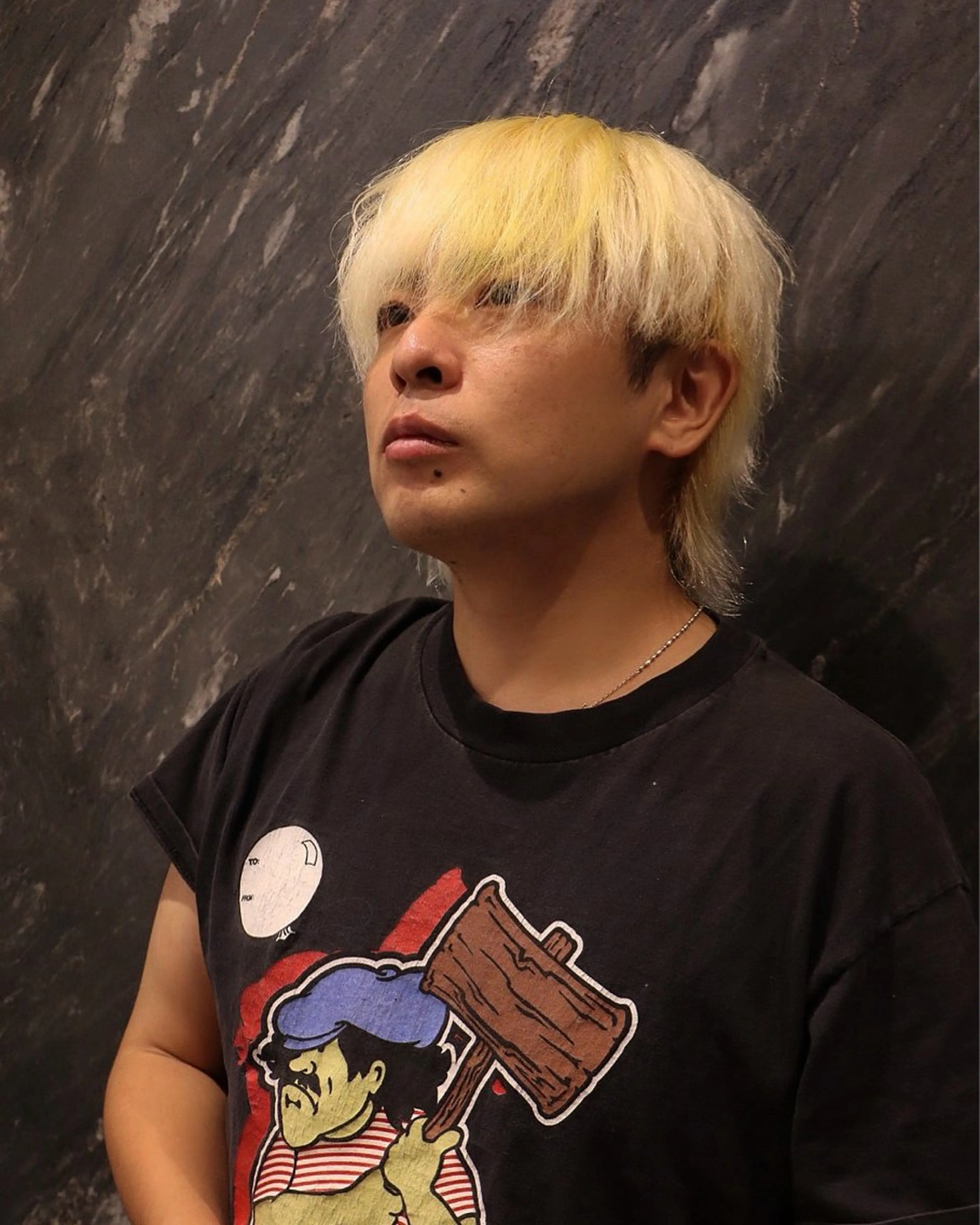 カラー メンズ レイヤーカット /ハイトーンchaoのヘアスタイル