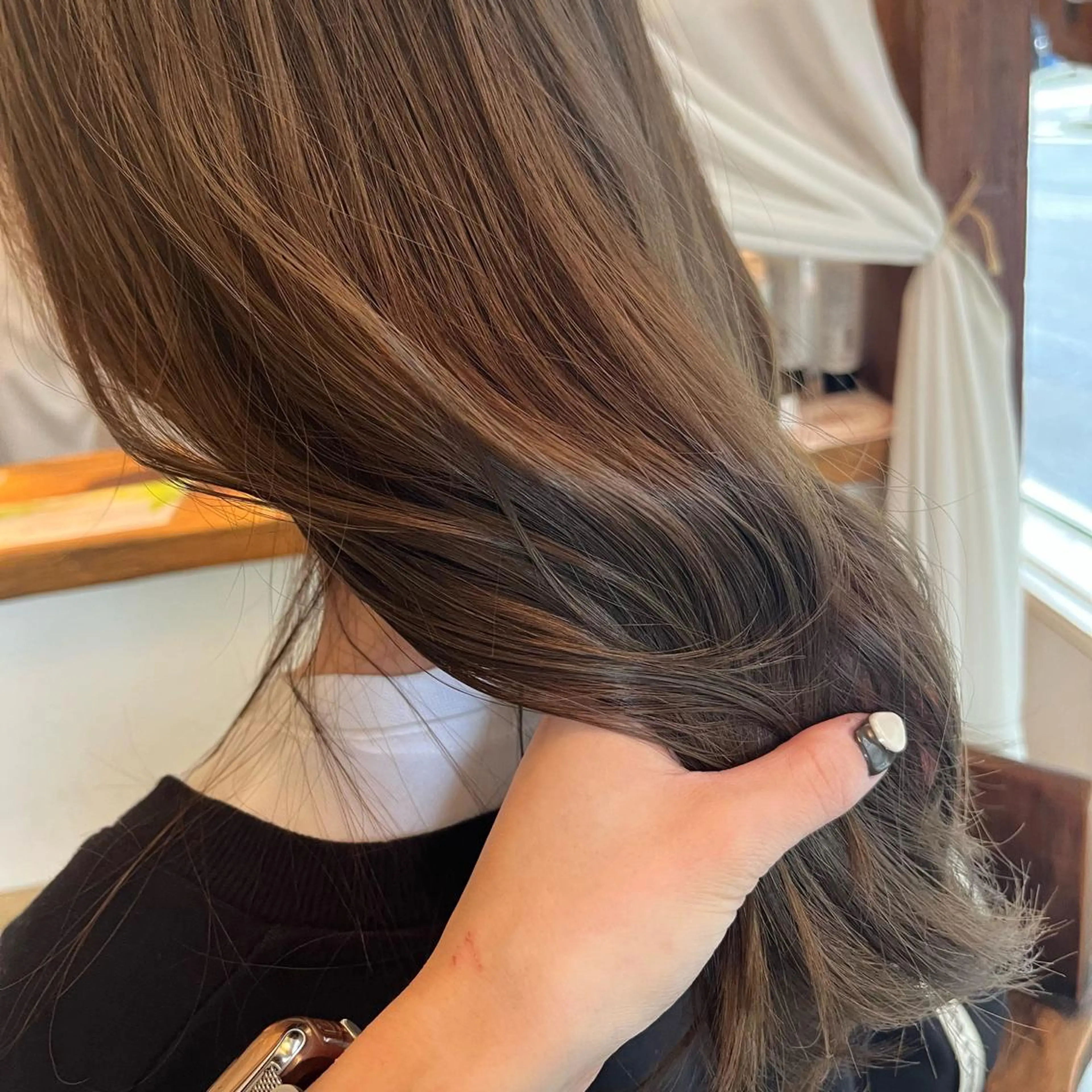 ロング カット ヘアカラー トリートメント ヘッドスパ putri店長 和田鈴采のヘアスタイル