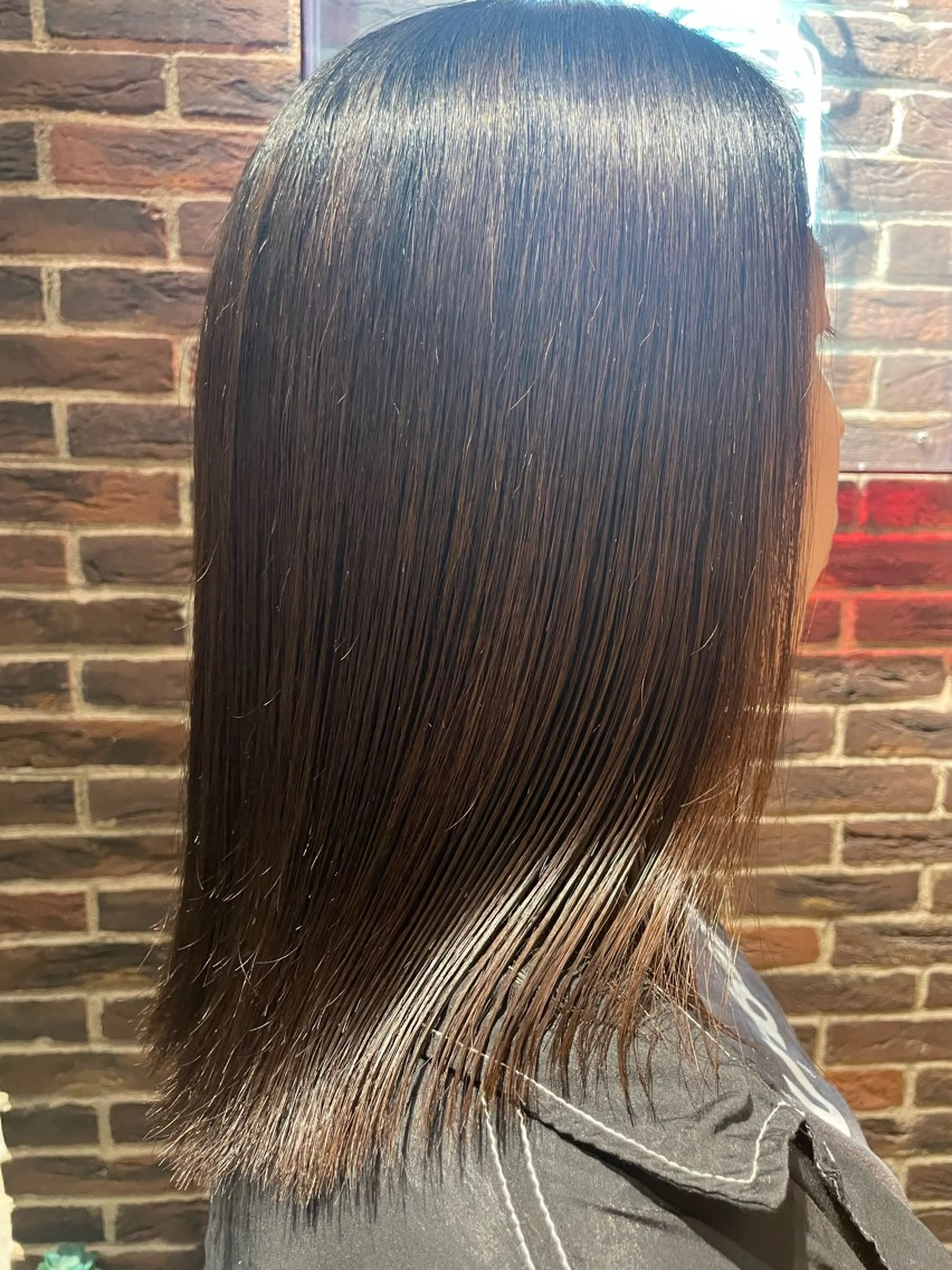 ミディアム 縮毛矯正 Hair salon 6所属・🌸照井 奈保子🌸のヘアスタイル