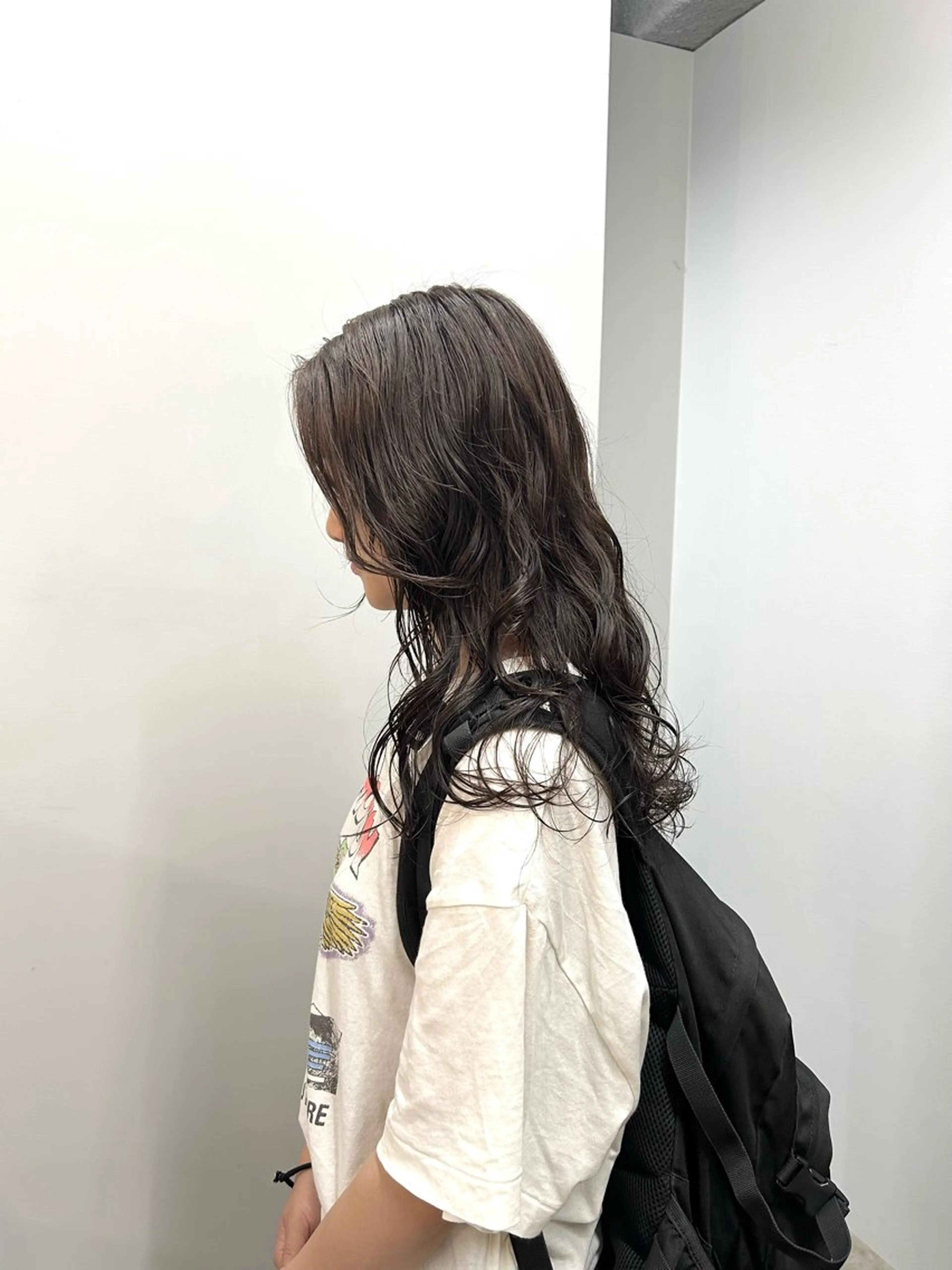 セミロング パーマ セミロングパーマ ニュアンスパーマ カット パーマ ROCCOeast Rukaのヘアスタイル