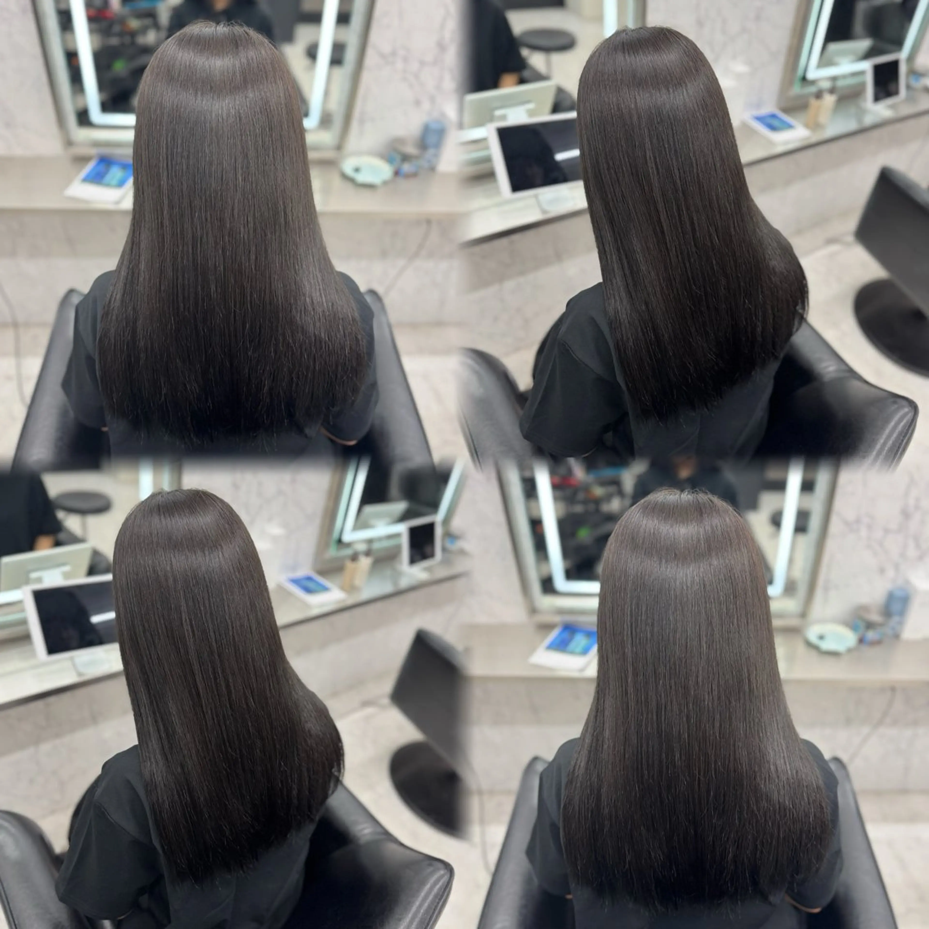 ミディアム カラー ブラウンカラー ハイトーンカラー JPCY MIRIYAのヘアスタイル