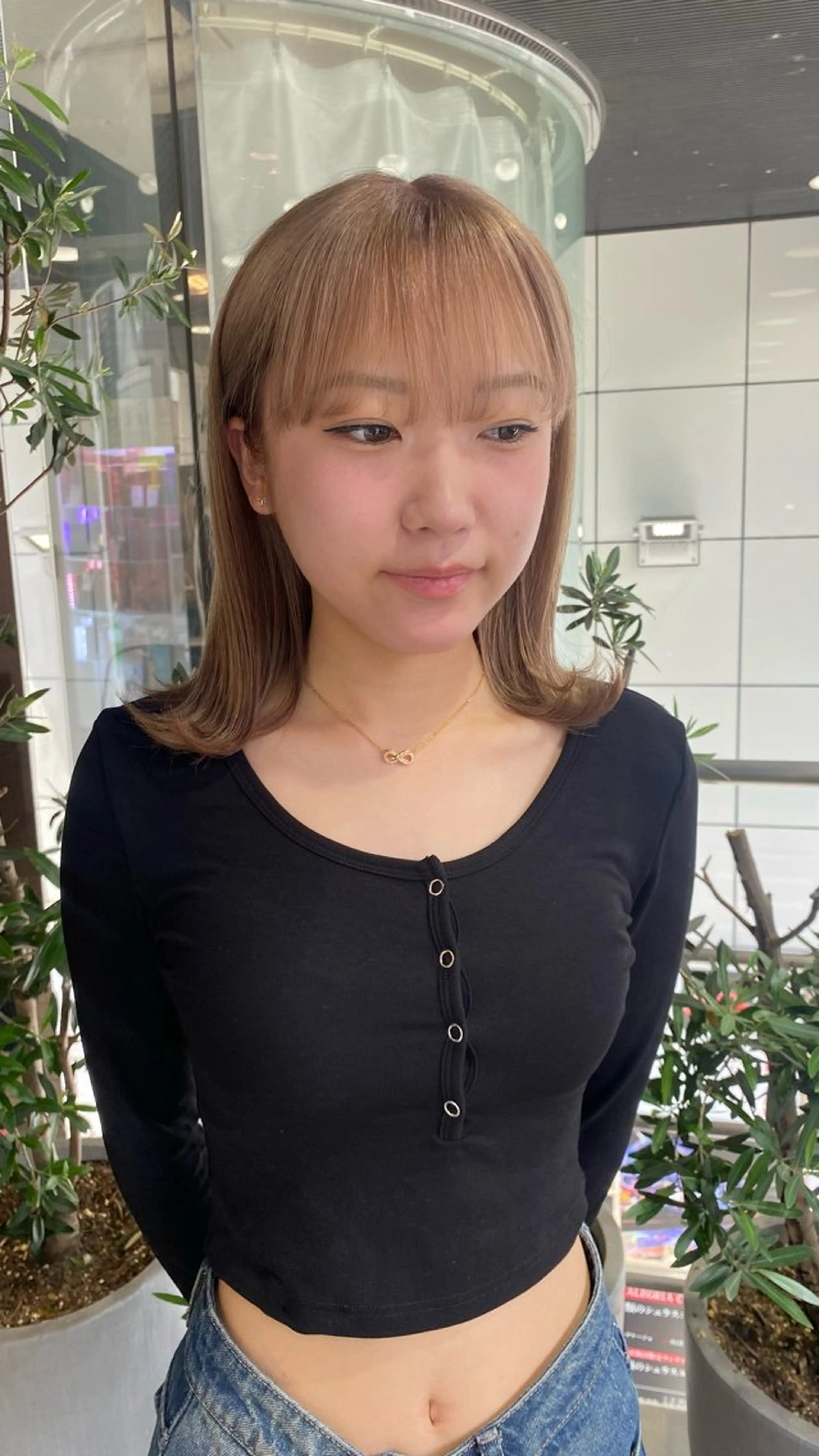 ミディアム designcolo r/似合わせNOKAのヘアスタイル