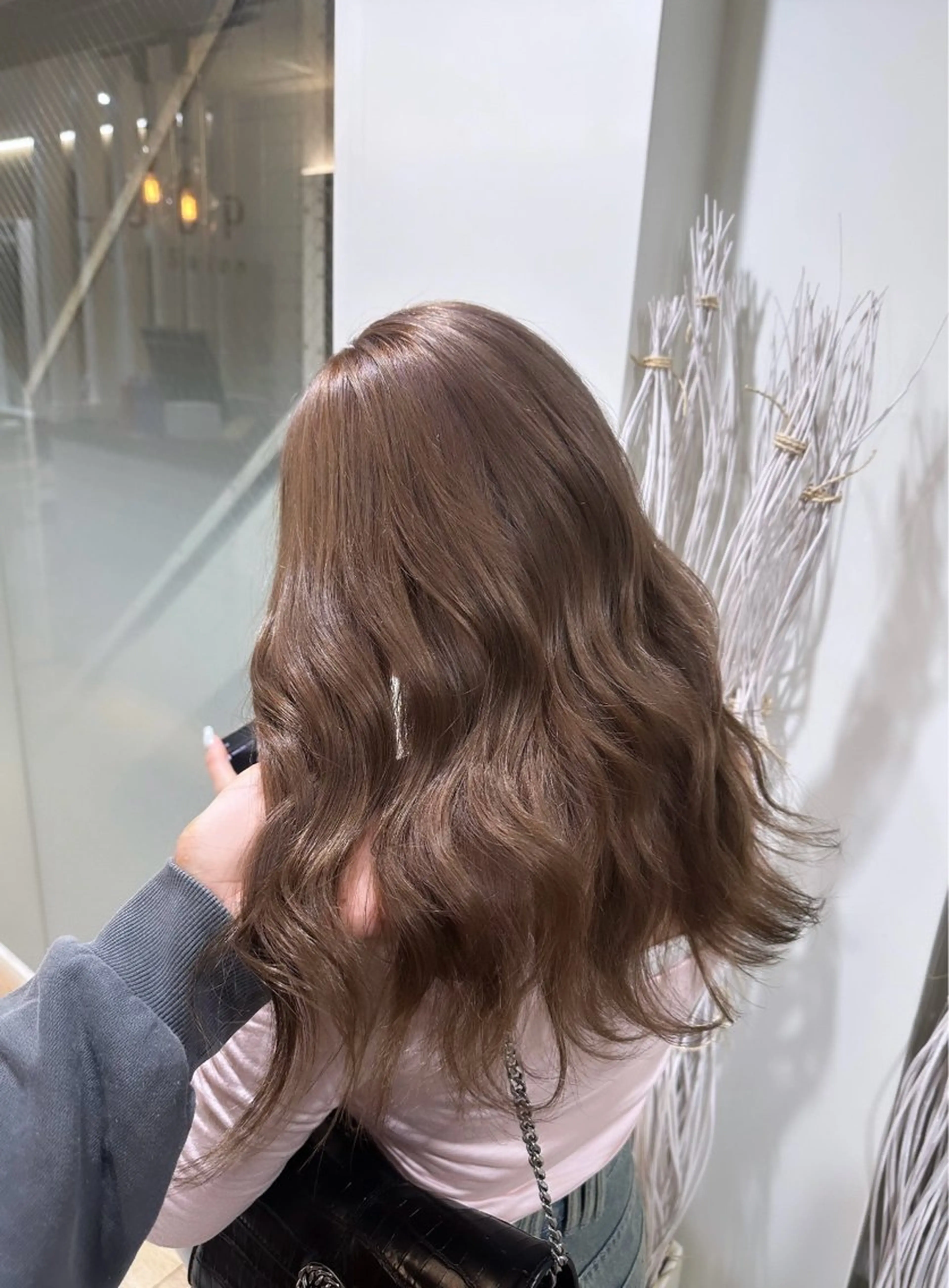 ミディアム カラー ブリーチ ヘアカラー トリートメント ♡韓国ヘア♡遠藤 美夢のヘアスタイル