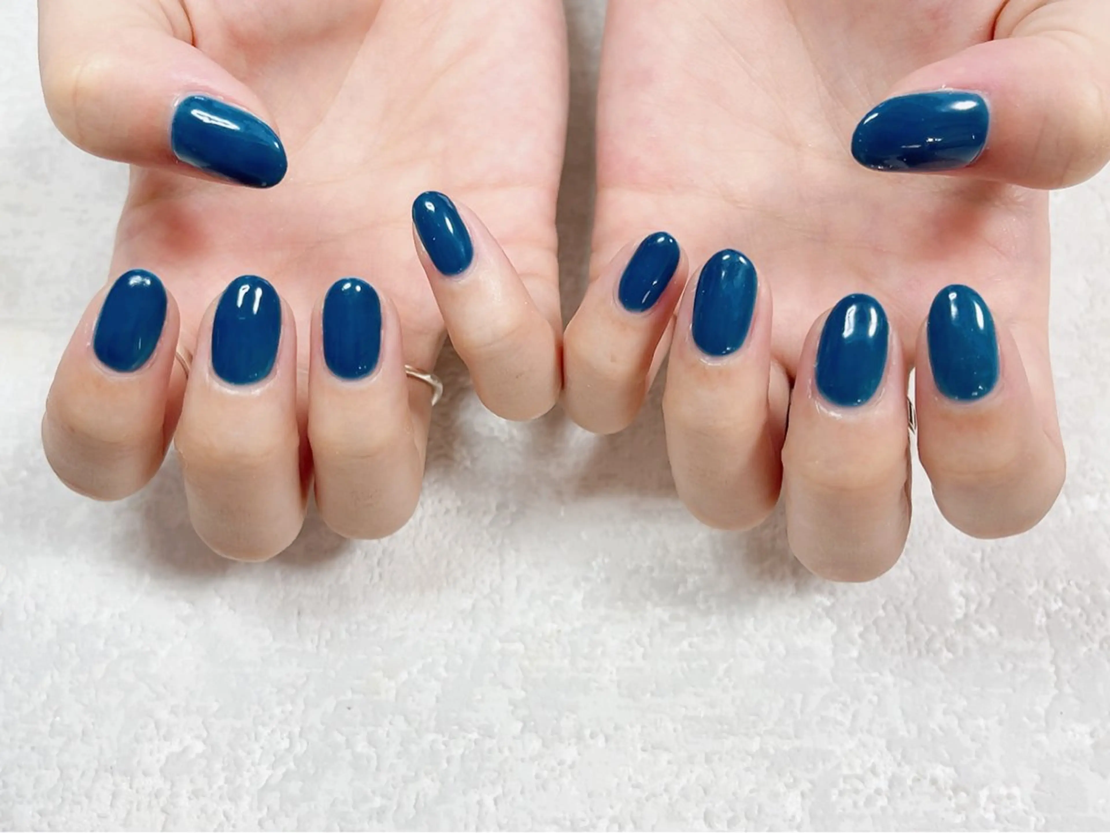 ネイル ブルー フットネイル ジェルネイル キラキラネイル メンズネイル ハンドネイル kiki nail たまプラーザのネイルデザイン