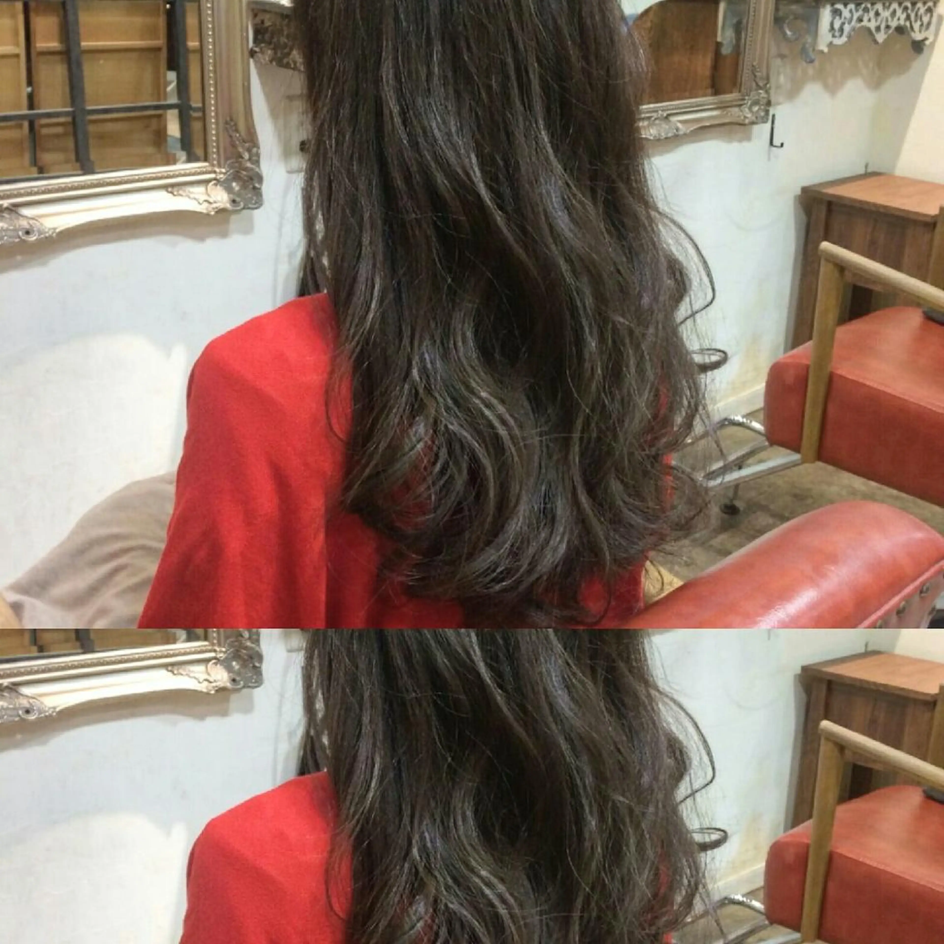 セミロング カラー アディクシーカラー ハイライトカラー ハイライト RITA Hairs所属・☆艶髪・美髪☆ 川本のヘアスタイル