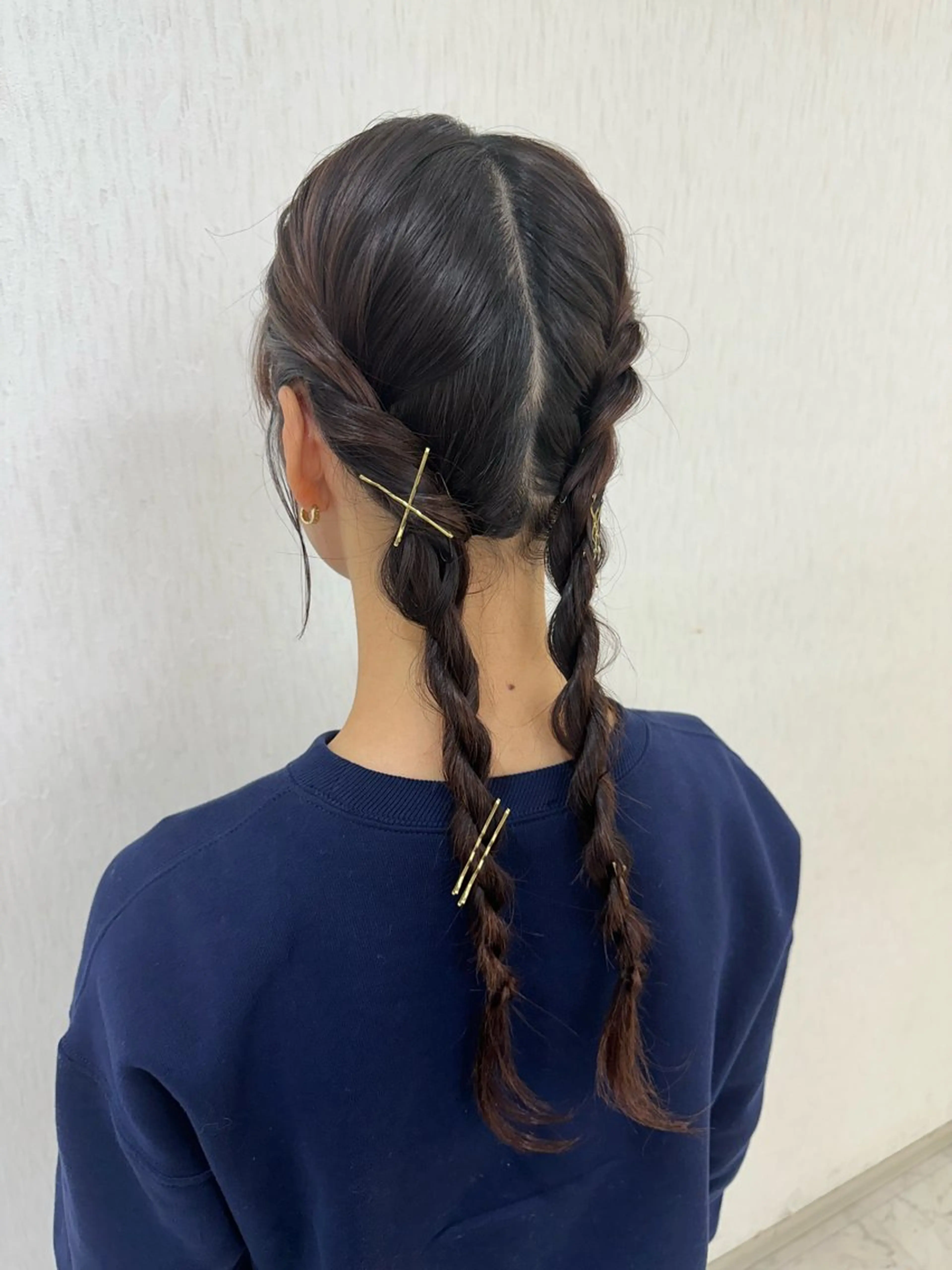 ヘアアレンジ ヘアセット 艶髪/ブリーチなし Wカラー🌺yuiのヘアスタイル