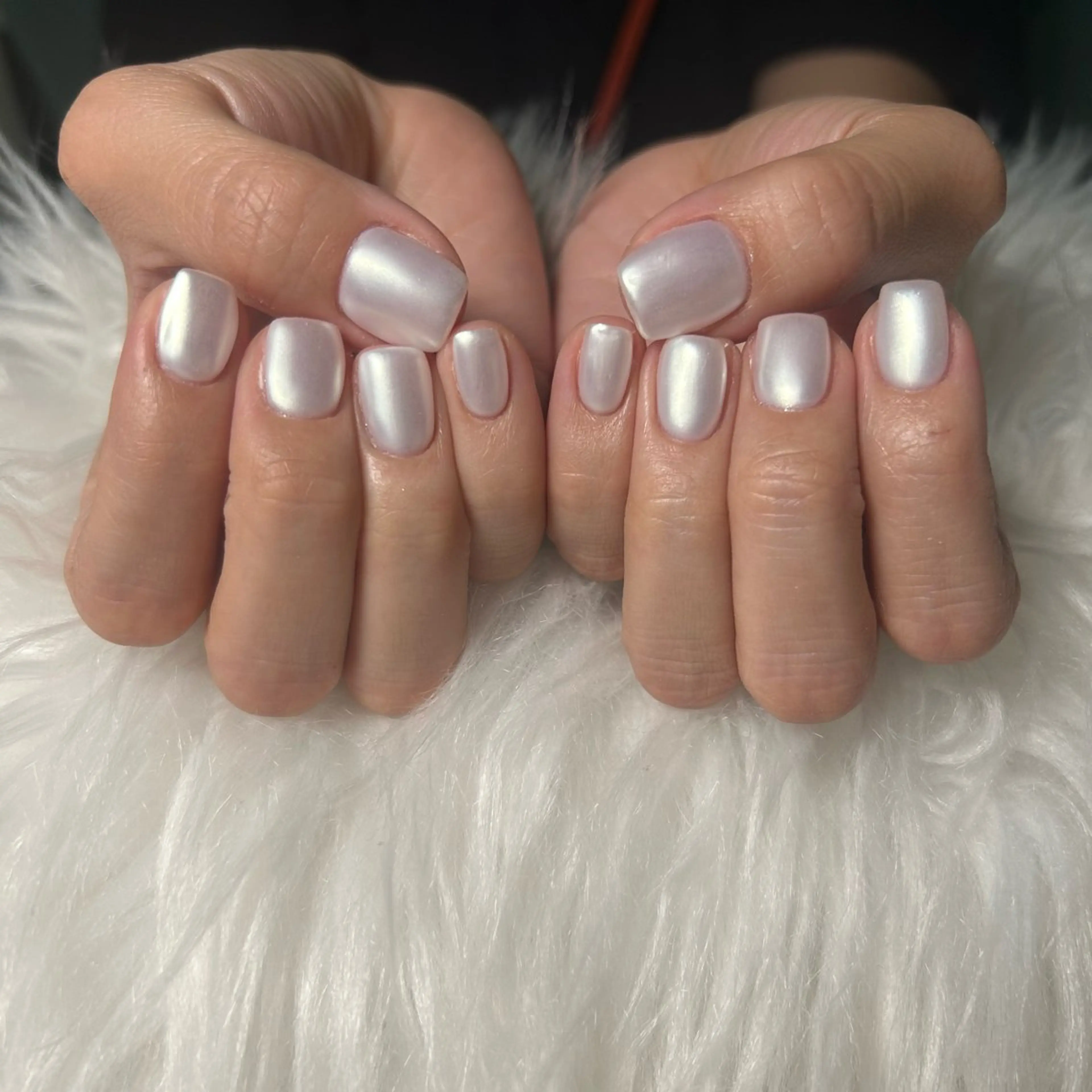 ネイル マットネイル ホワイト ハンドネイル haacnails（ハーシーネイル）所属・haac nailsのネイルデザイン