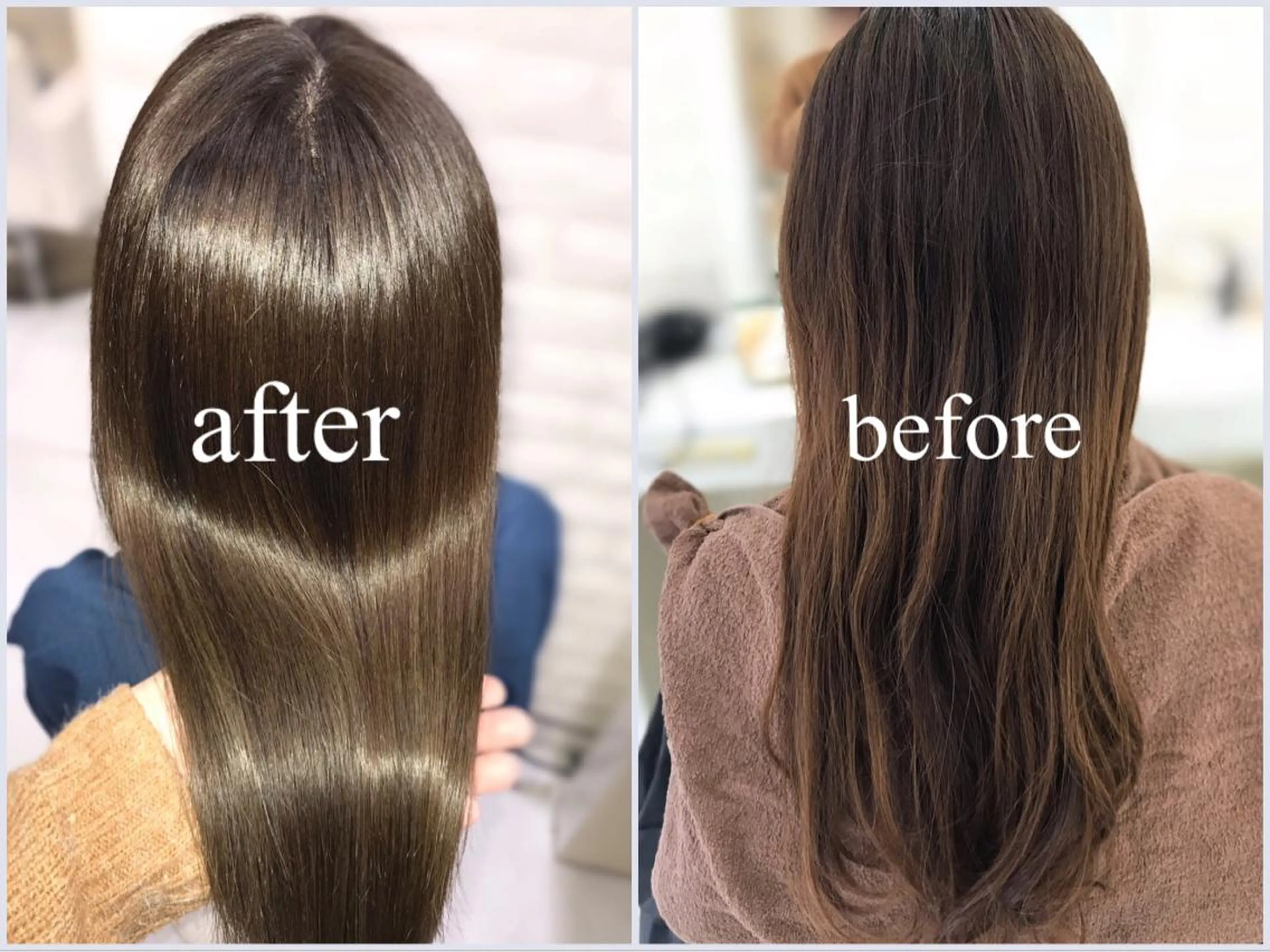 セミロング 20代半ば上質なへア ケア 髪質改善 大西のヘアスタイル