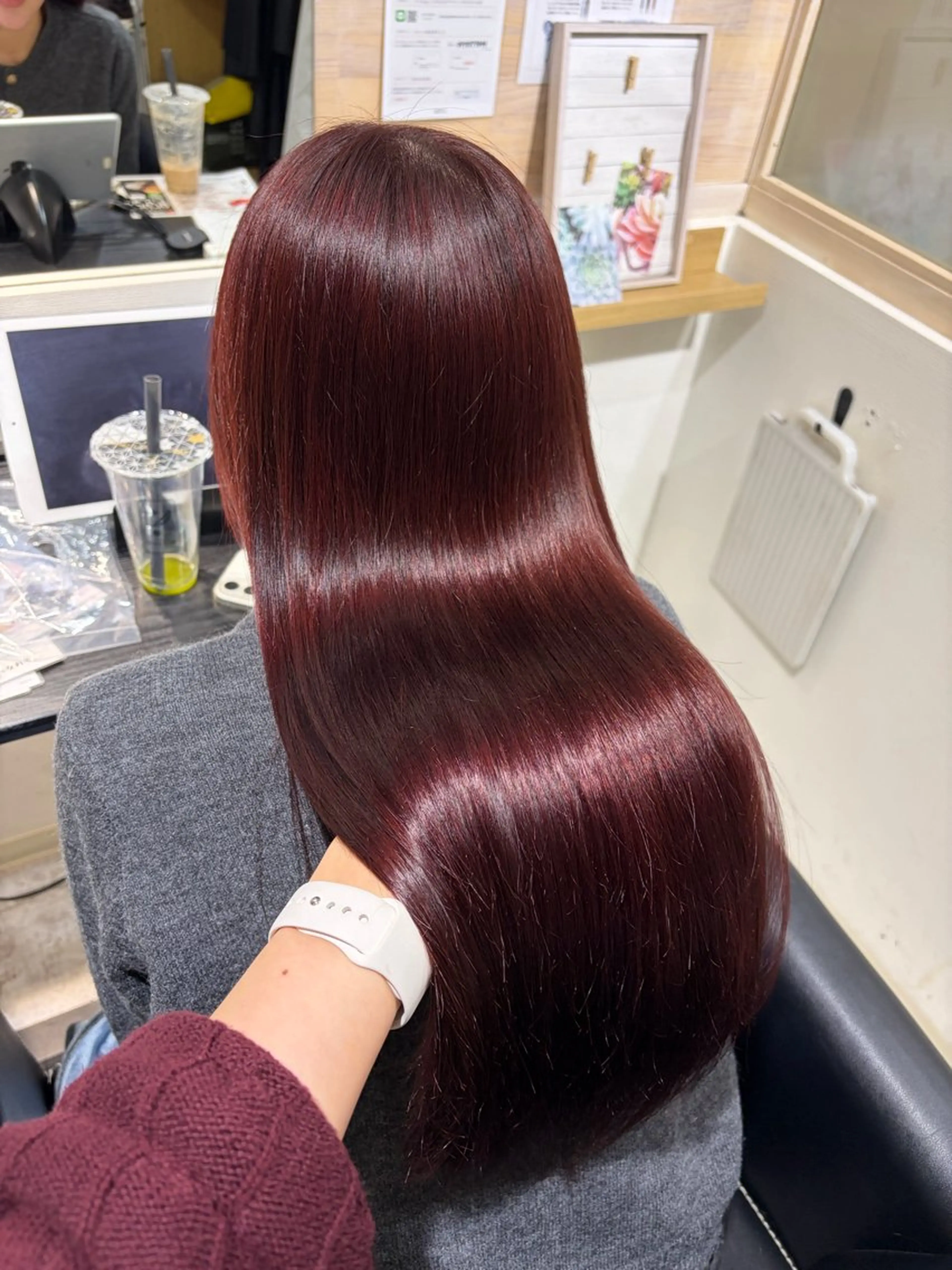 ロング ヘアカラー トリートメント 藤林 かづき🪽のヘアスタイル