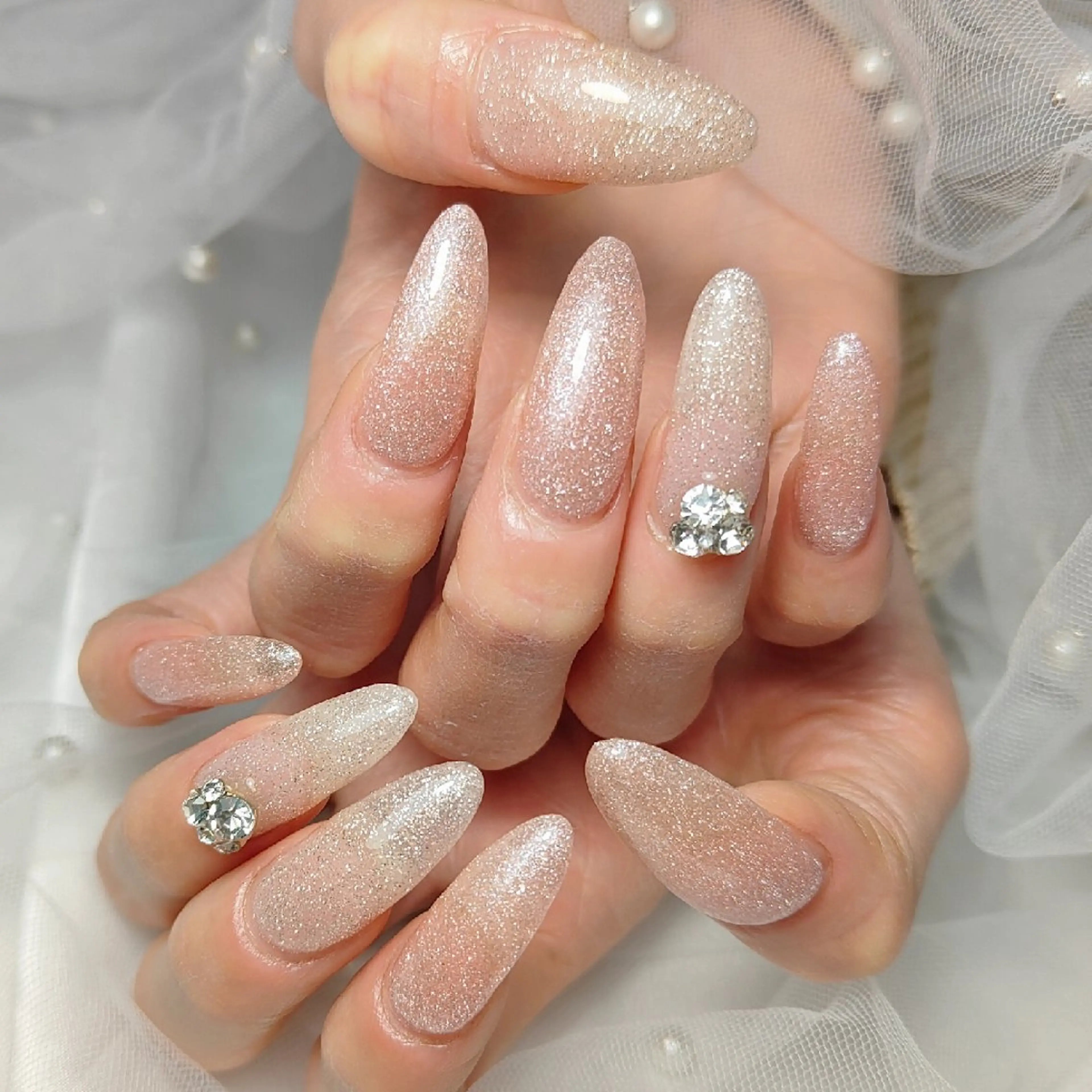 ネイル フラッシュネイル ハンドネイル CLEAR NAILのネイルデザイン