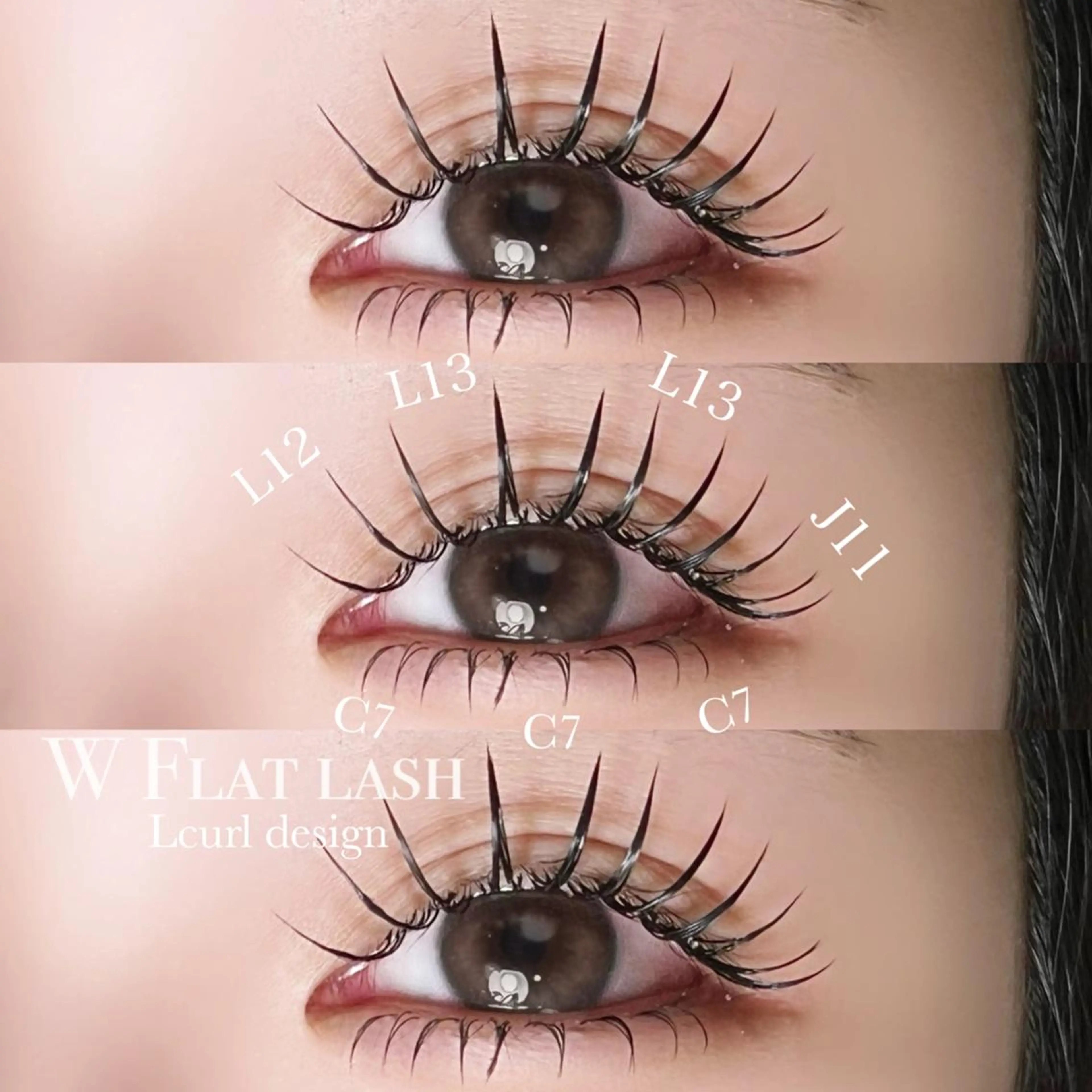 マツエク・マツパ フラットラッシュ ＲＥＢＥＳＴ ｅｙｅｌａｓｈのマツエク・マツパデザイン