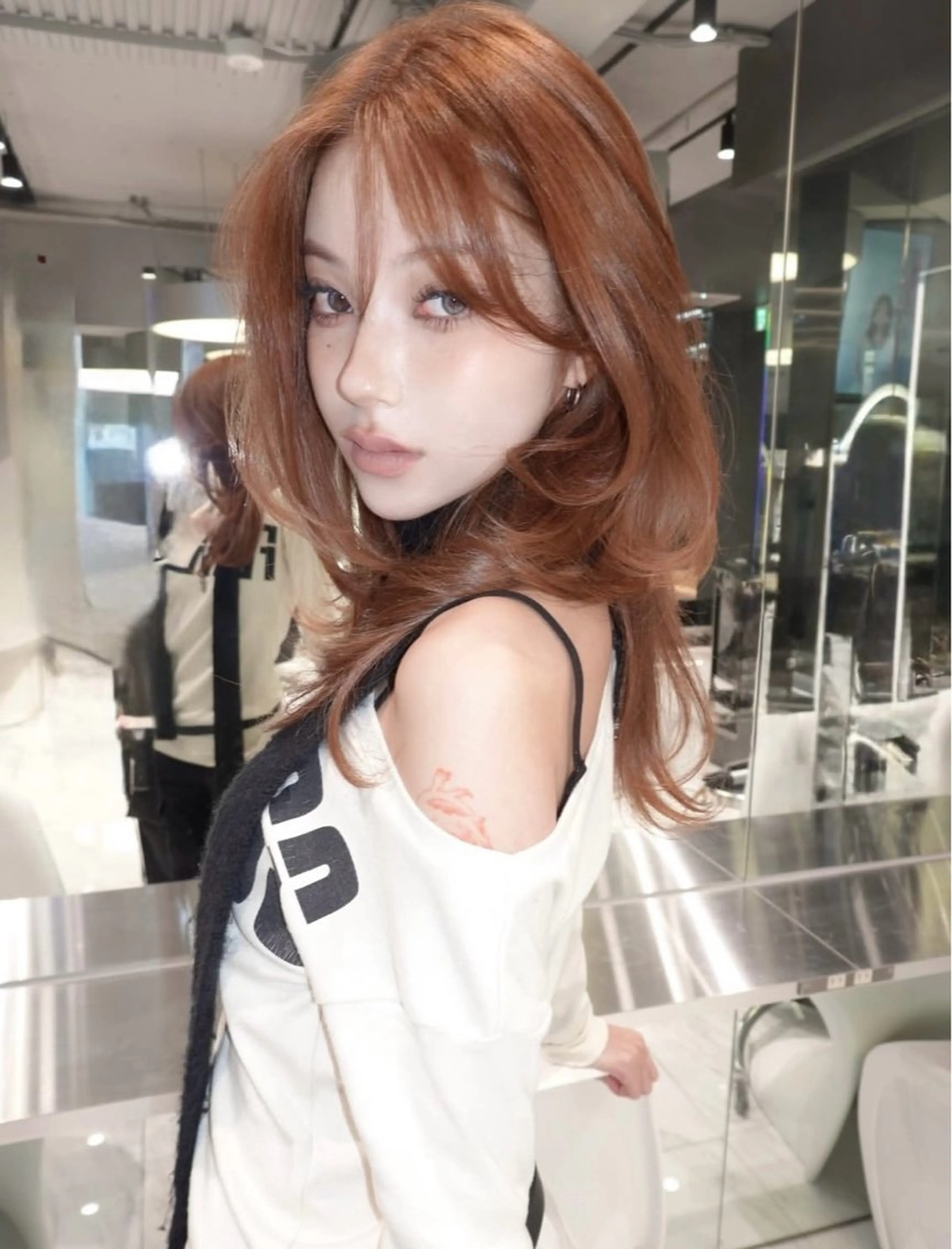 セミロング miuru/網紅ヘア 🇨🇳レイヤーのヘアスタイル