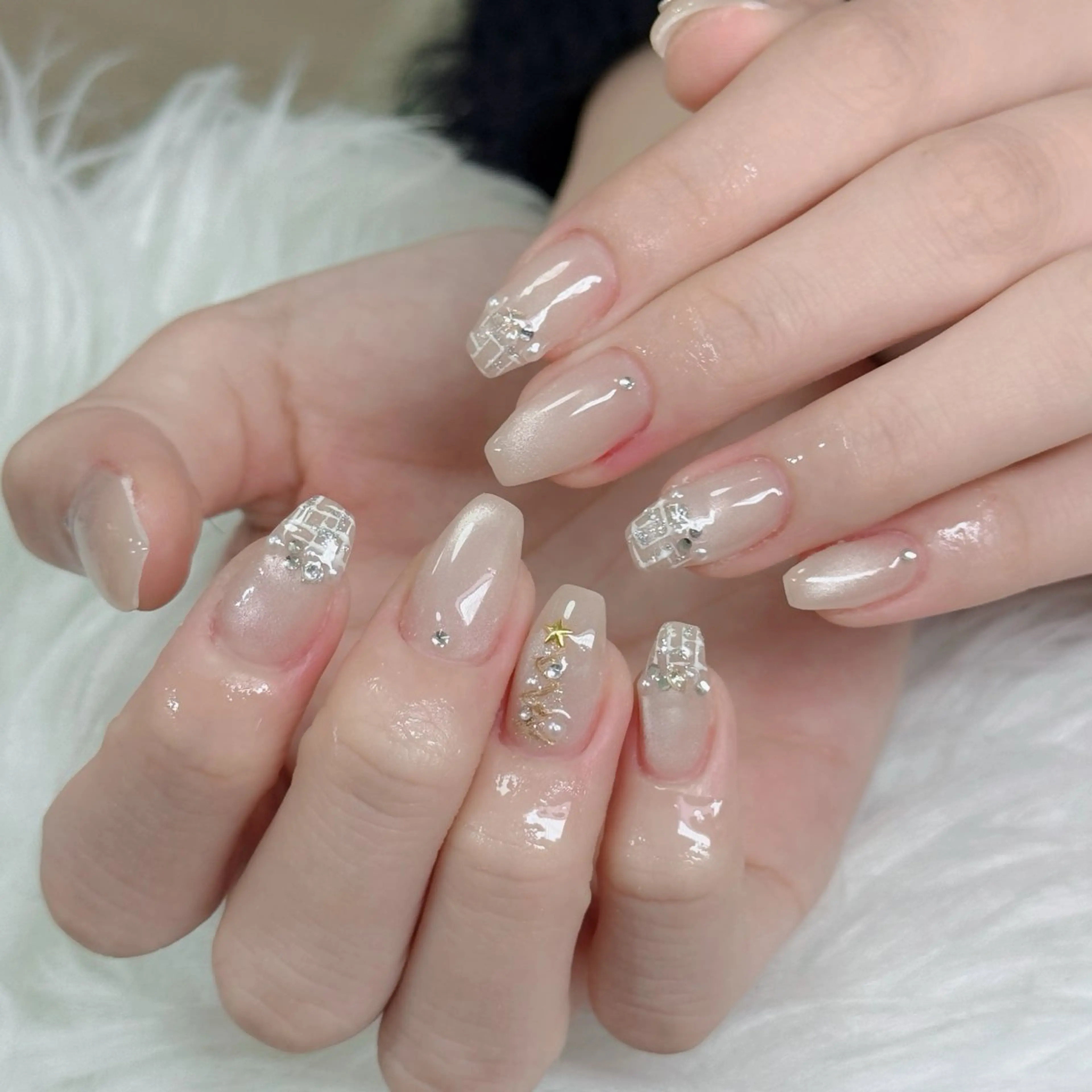 ネイル フットネイル フレンチネイル グラデーション 韓国ネイル ロングネイル ハンドネイル Hani Nail Salonのネイルデザイン