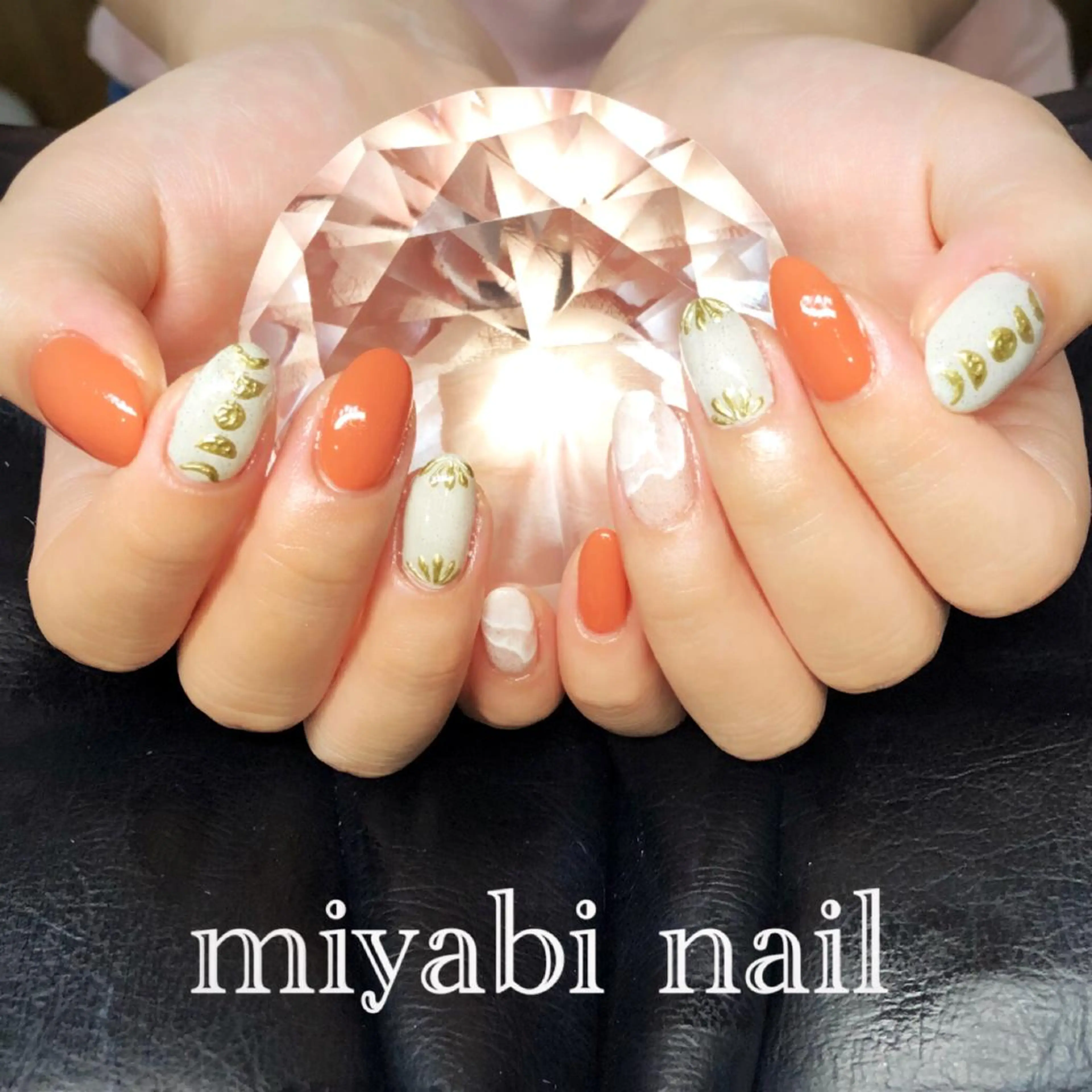 ネイル アートネイル ジェルネイル 持ち込み ハンドネイル miyabi nail 桂川駅近くのネイルデザイン