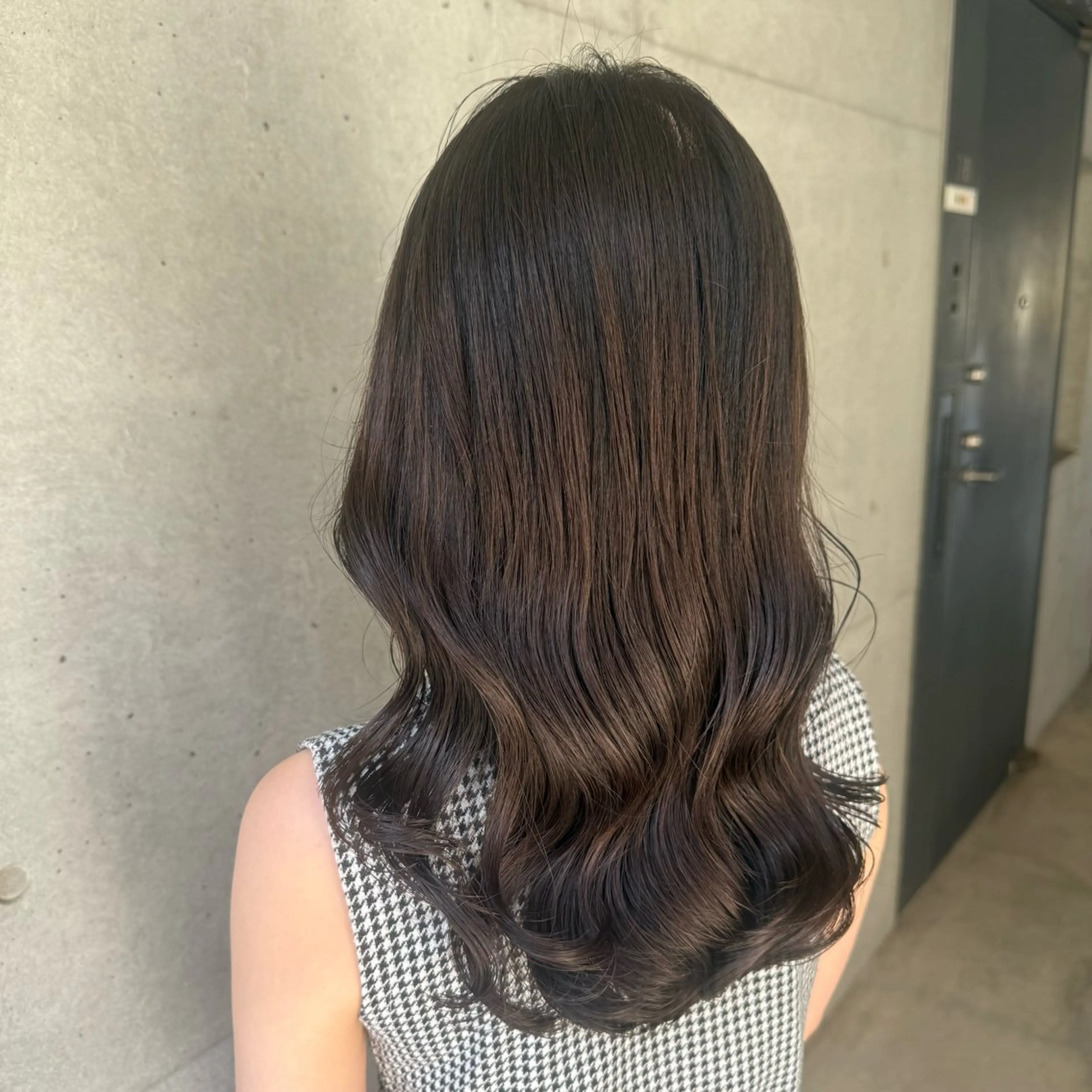 ミディアム パーマ ミディアムパーマ 韓国風ヘア デジタルパーマ パーマ 韓国風/コテ巻き風 パーマ/るい🌿のヘアスタイル