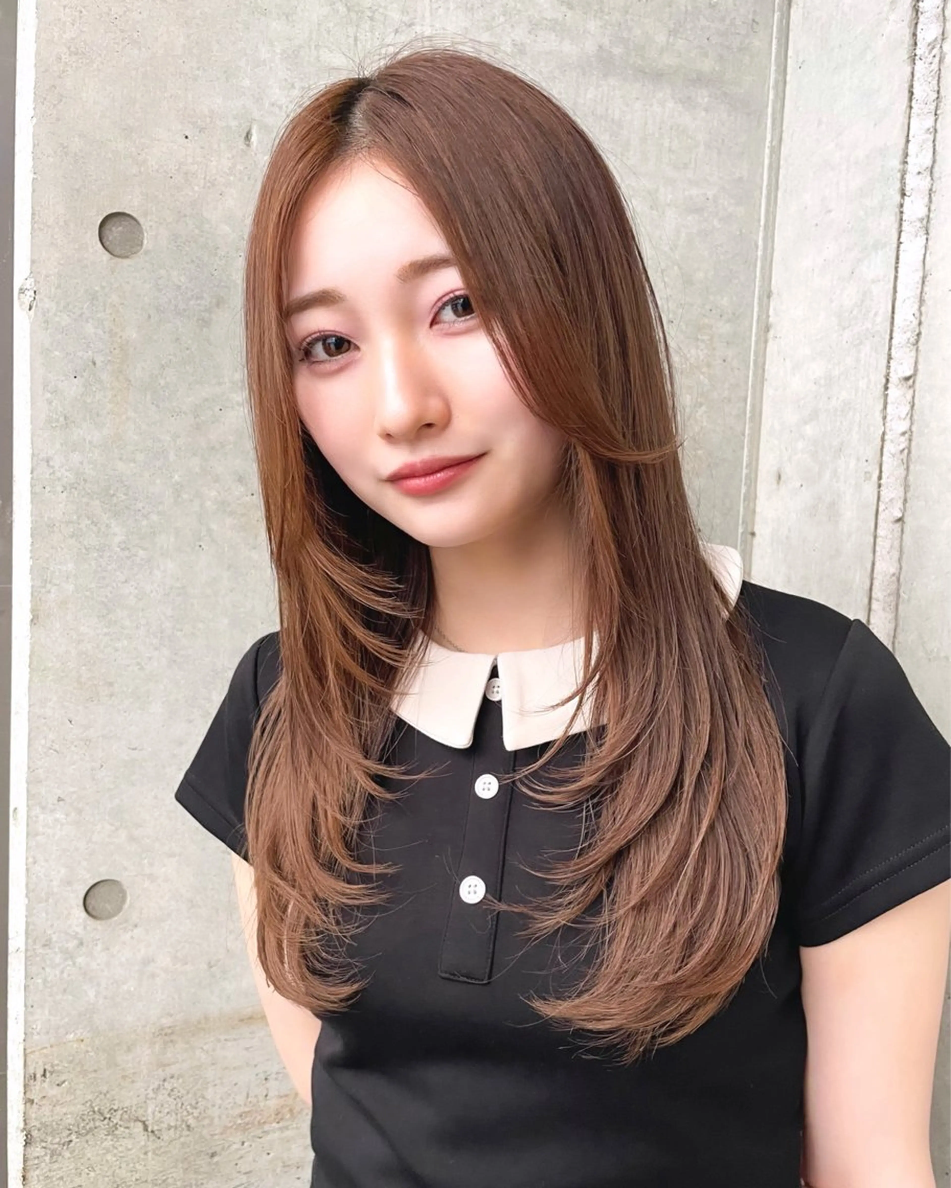 ロング カラー カット ヘアカラー トリートメント 韓国ヘア🇰🇷 レイヤー/芝春樹のヘアスタイル