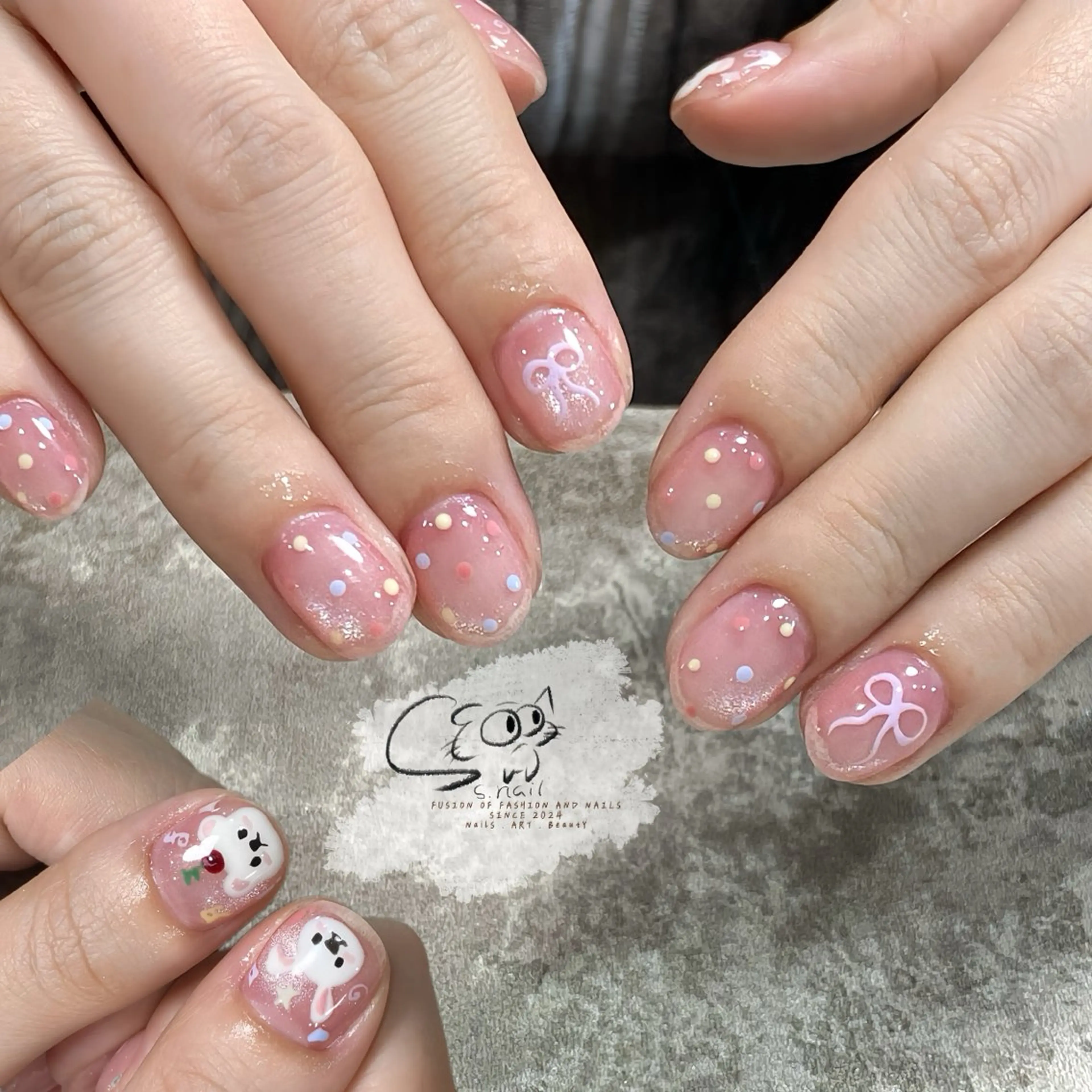 ネイル フレンチネイル ジェルネイル キラキラネイル ラメ(グリッター) マグネットネイル ハンドネイル S.nail所属・S.nail _のネイルデザイン