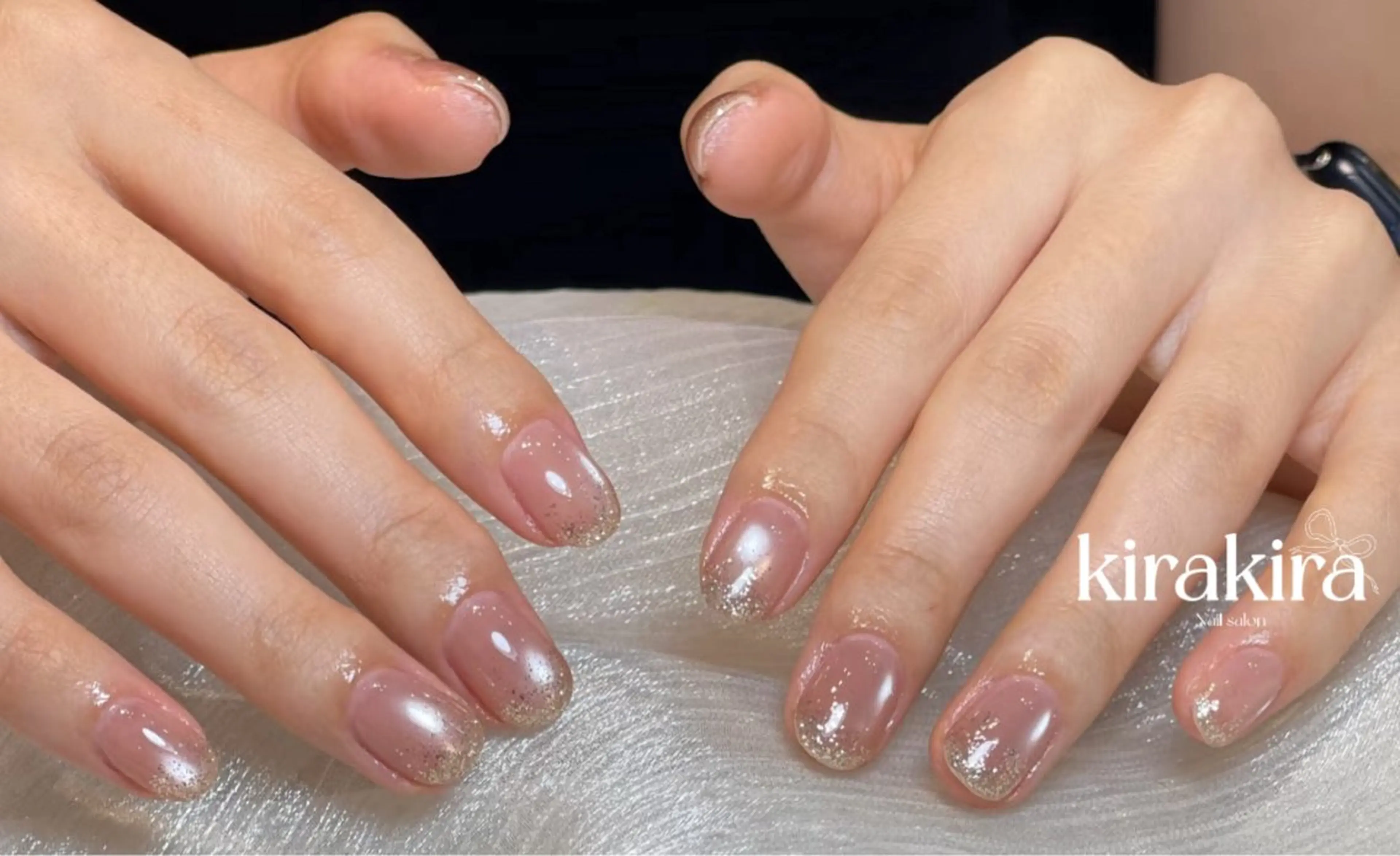 ネイル フットネイル グラデーション キラキラネイル ラメ(グリッター) ラメグラデーション Kirakira Nail salonのネイルデザイン