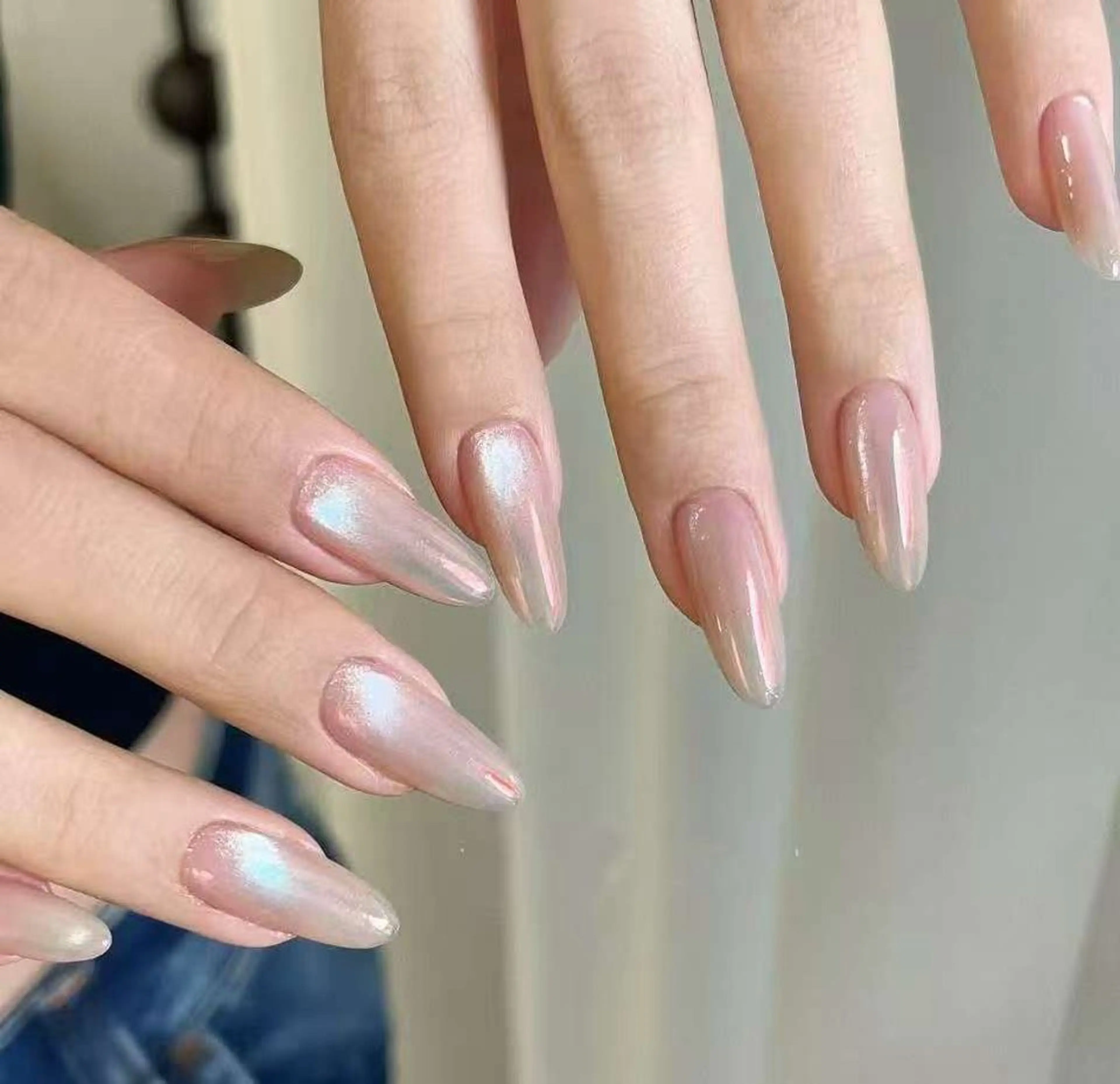 ネイル オーロラネイル フラワーネイル フットネイル フレンチネイル ジェルネイル ハンドネイル 相沢 さやかのネイルデザイン