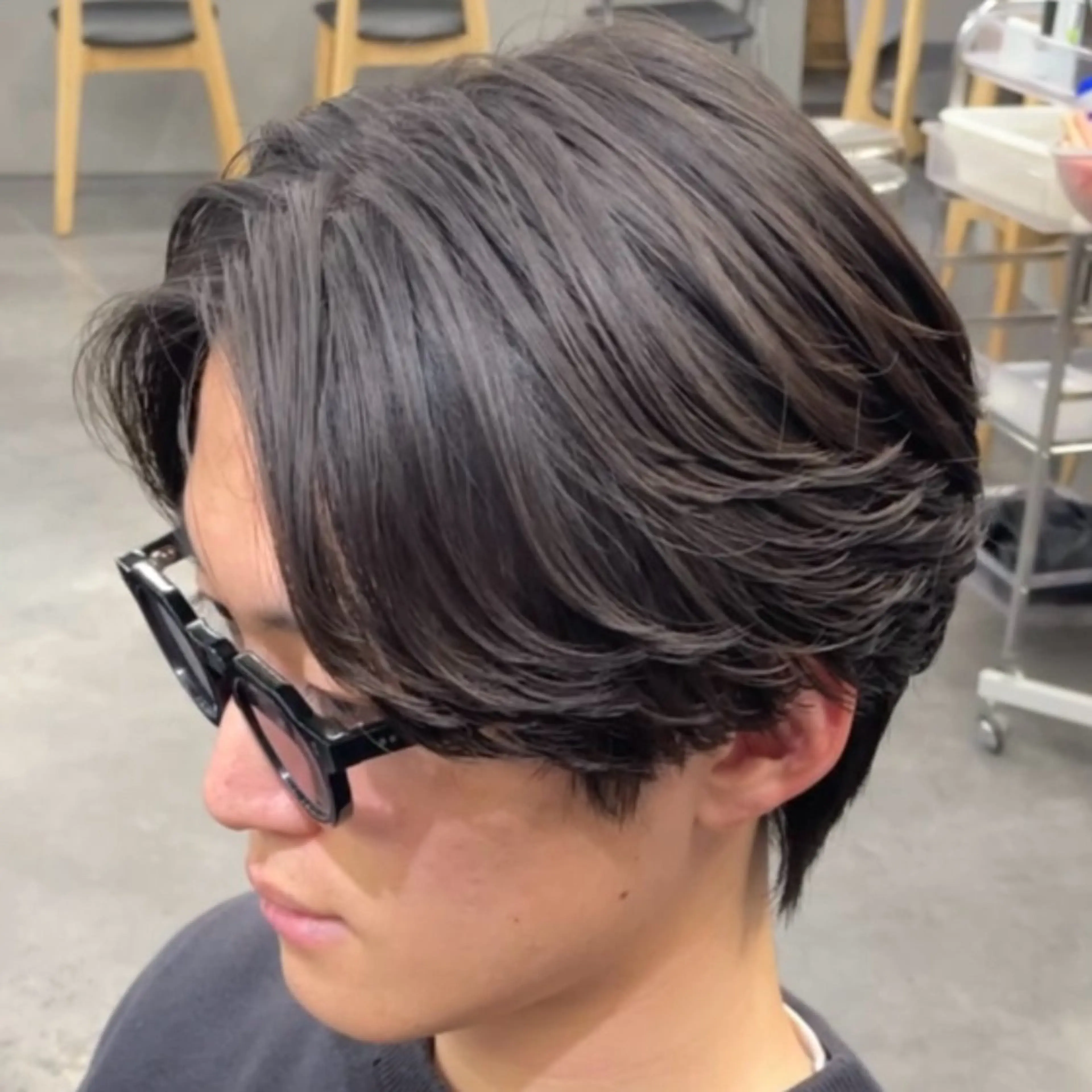 ミディアム パーマ ヘアアレンジ メンズ カット パーマ fifth Tokyo所属・fifth 石川 凪のヘアスタイル