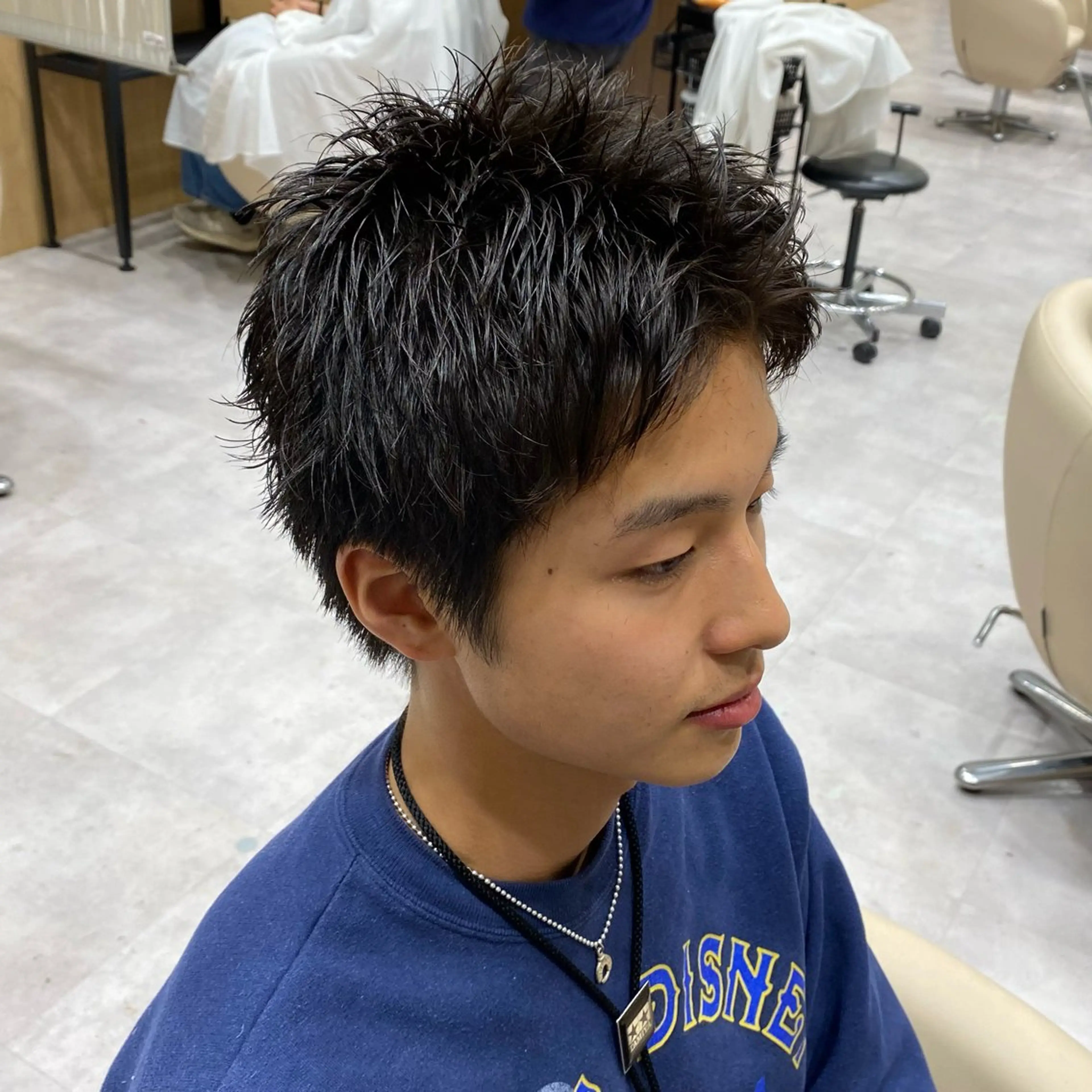 ショート パーマ メンズ UNIX所属・村上翼/ハンサム ショート/パーマのヘアスタイル