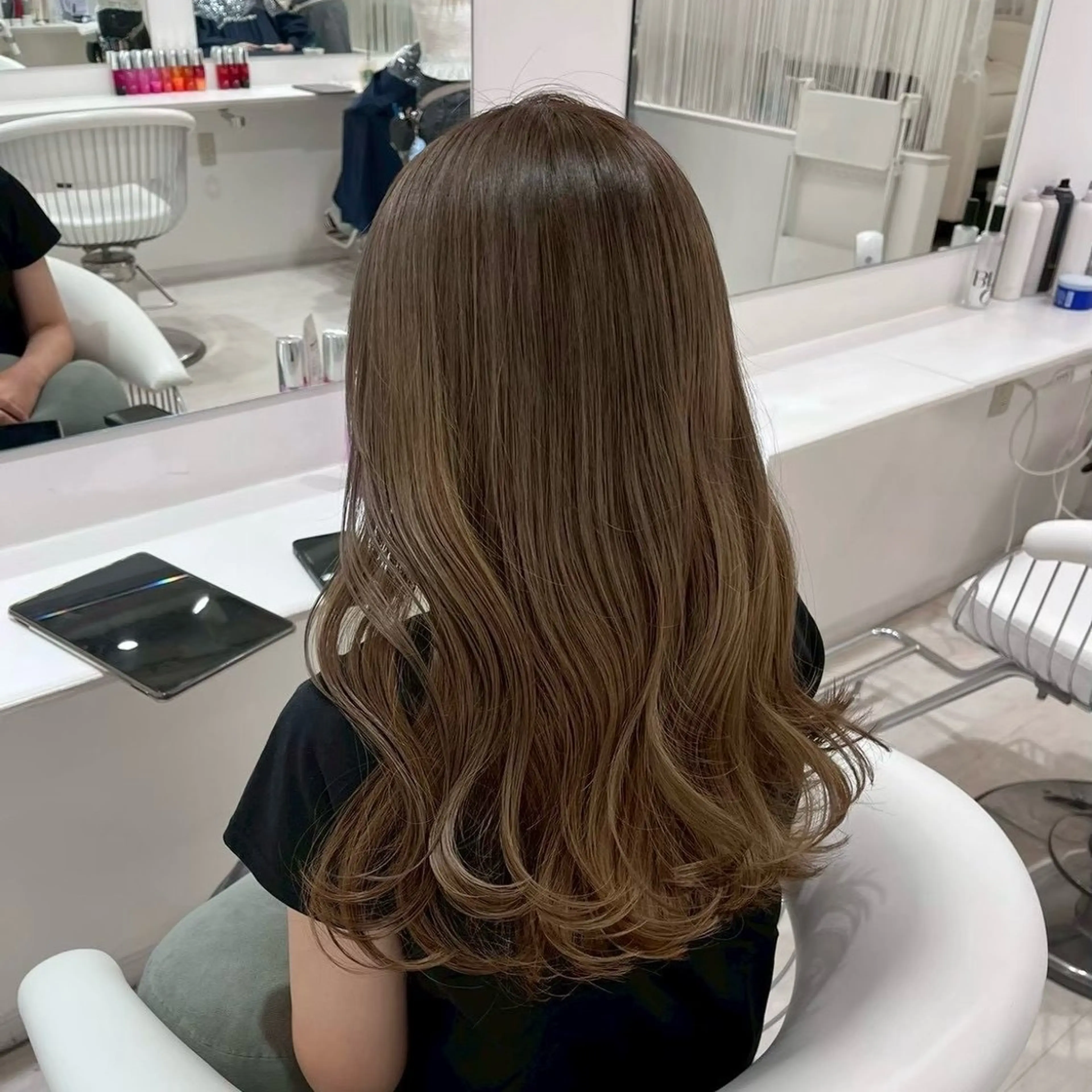 ロング カラー ヘアカラー Parve Mix 森 美遥🇰🇷🩶のヘアスタイル