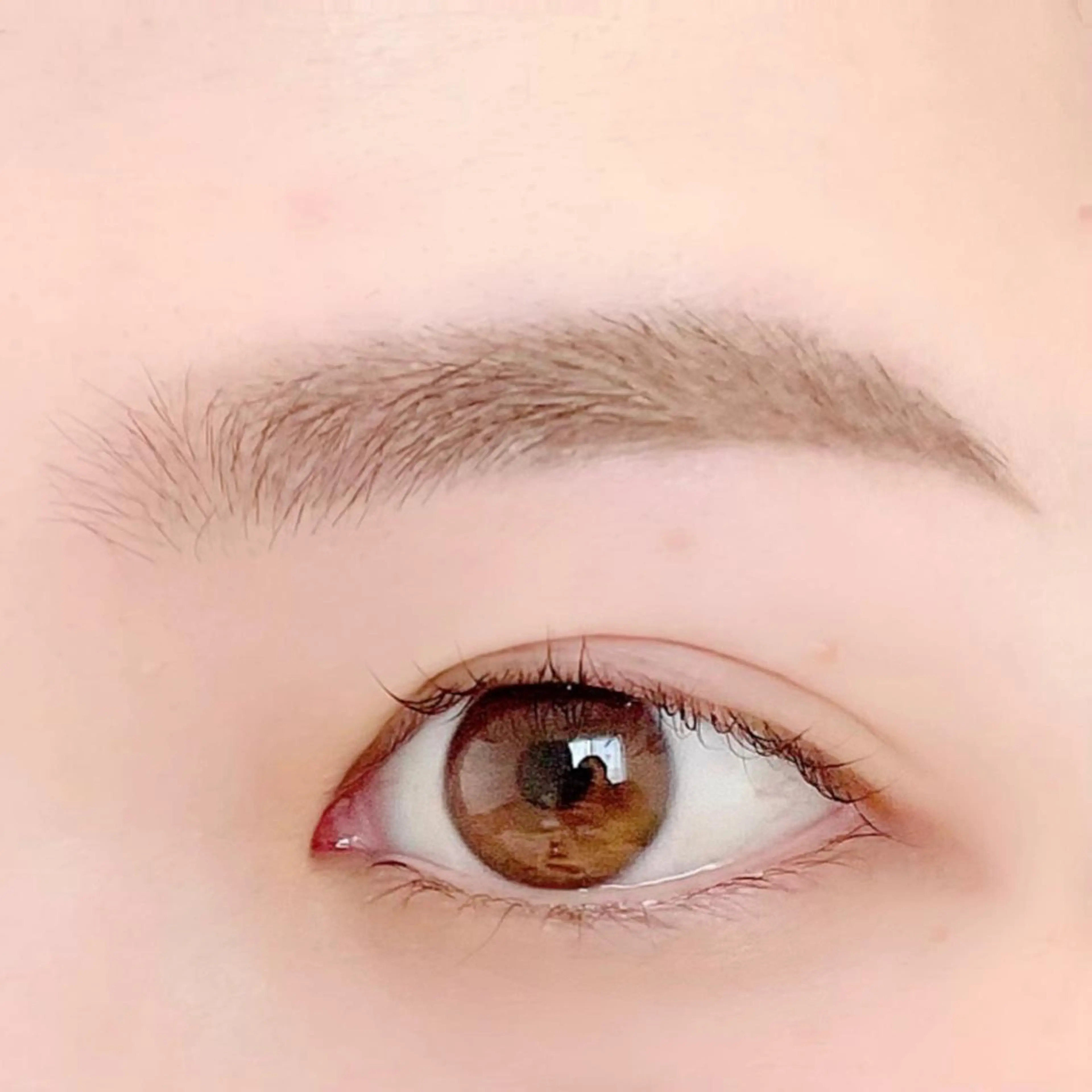 まゆげカット🌟ワックス脱毛無し！電動シェーバー、目立つ部分のみ毛抜き、毛足の長さをハサミで整えるのでお肌への負担軽減♪の写真