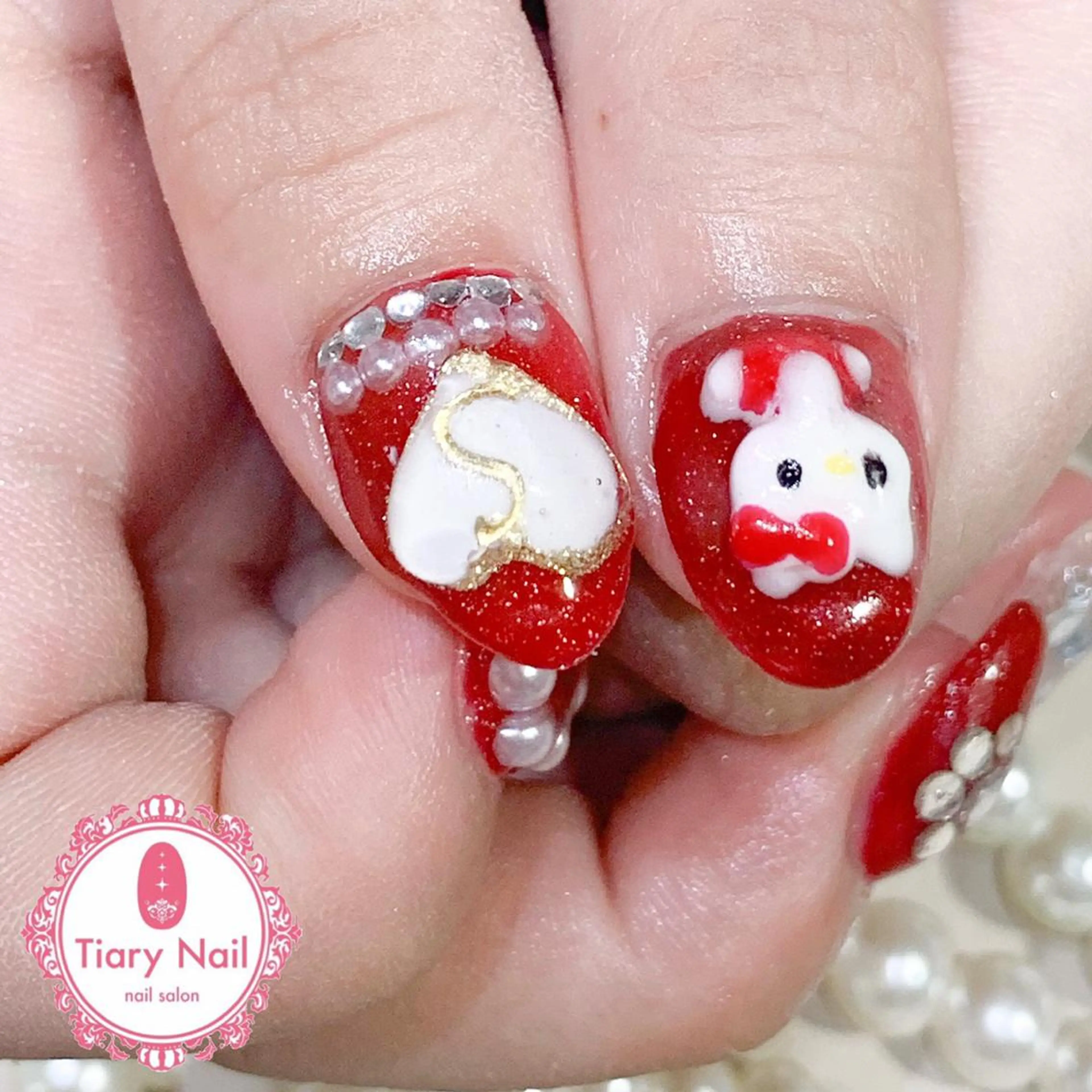 ネイル 桜ネイル 長さ出し オフィスネイル スカルプネイル シンプルネイル 💗🪽Tiary Nail🪽💗のネイルデザイン