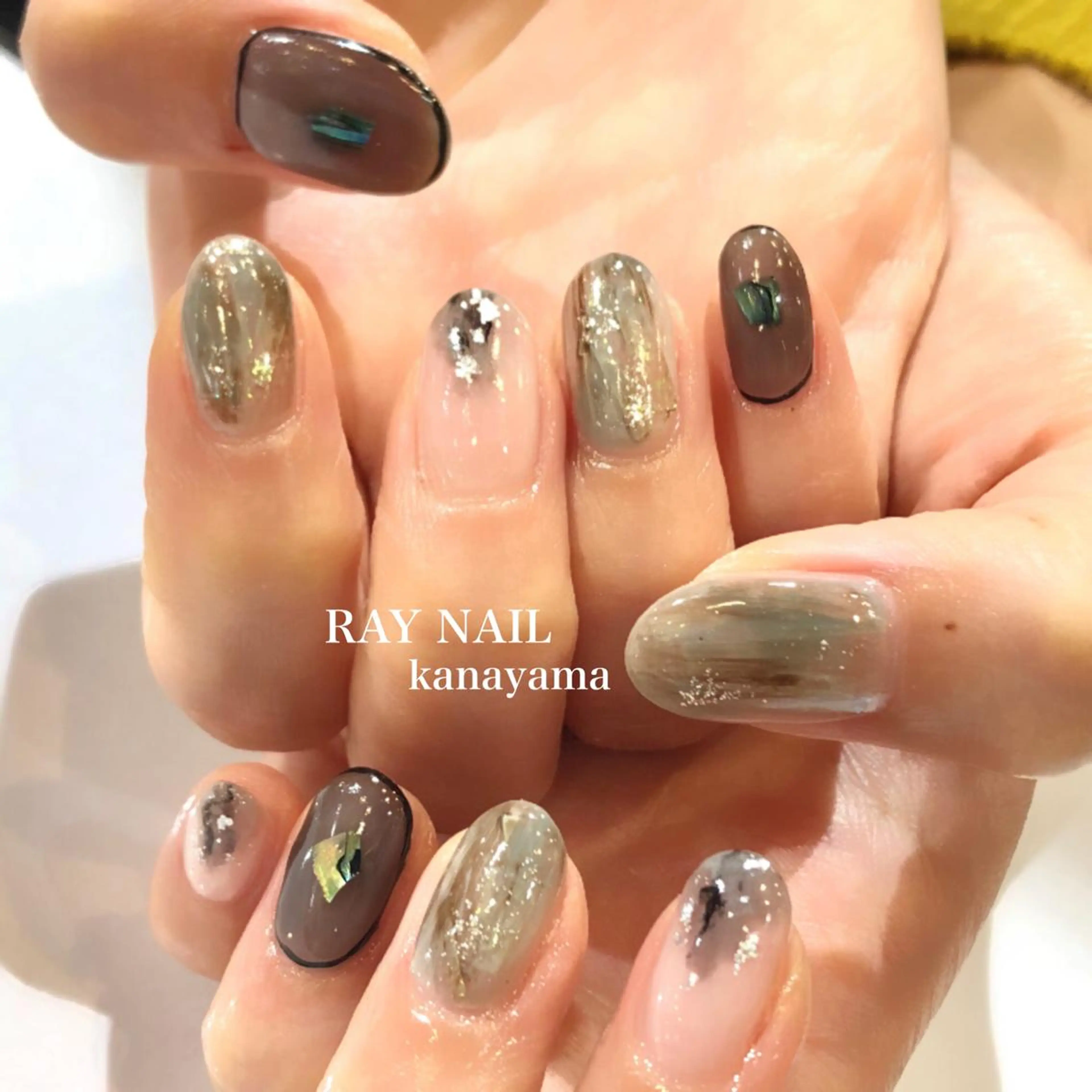 ネイル ニュアンスネイル Arowa 伊田のネイルデザイン