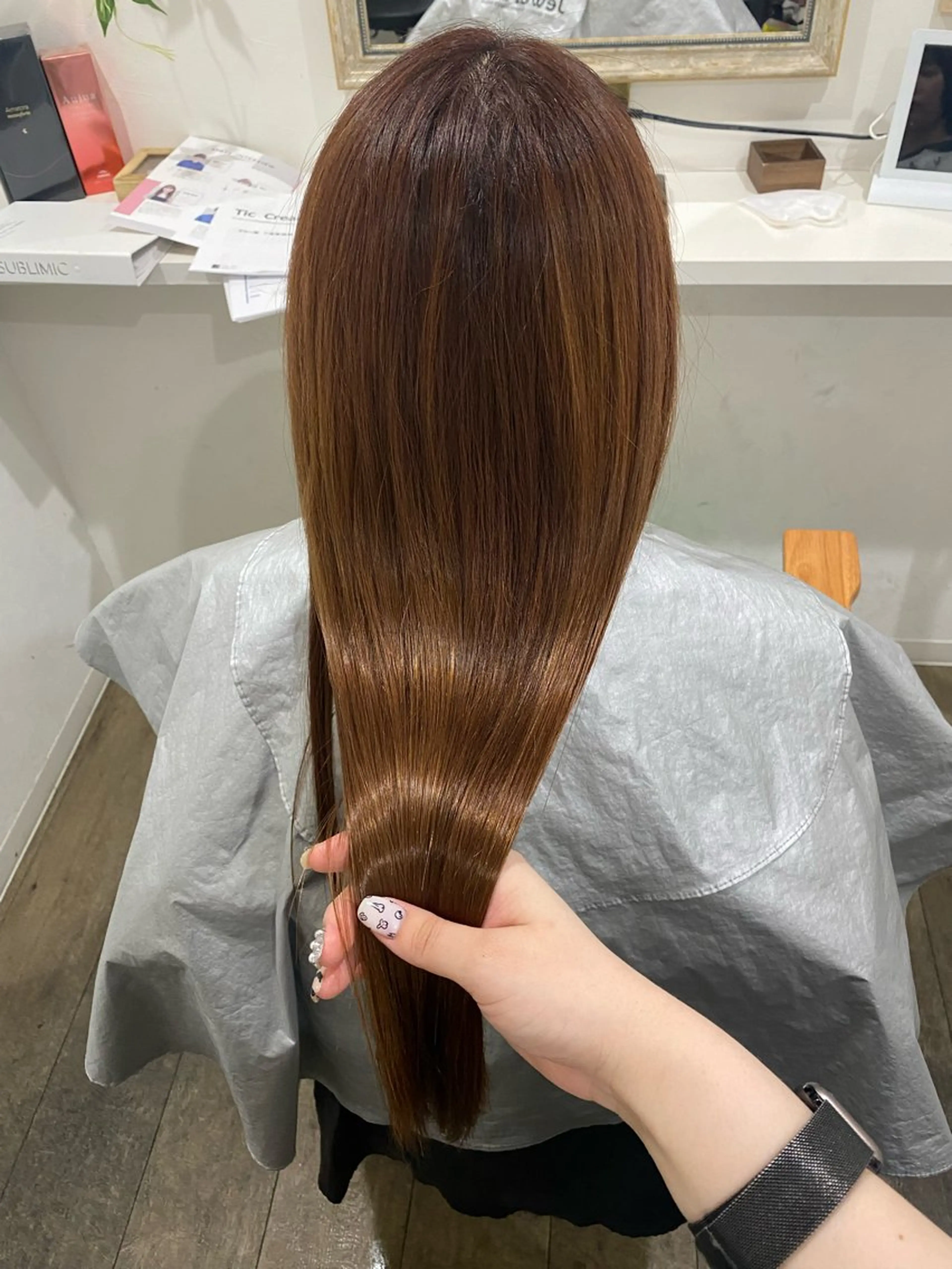 ロング カット 縮毛矯正 Jewel  Box東梅田所属・髪質改善サロン 梅田/ヨナミネのヘアスタイル