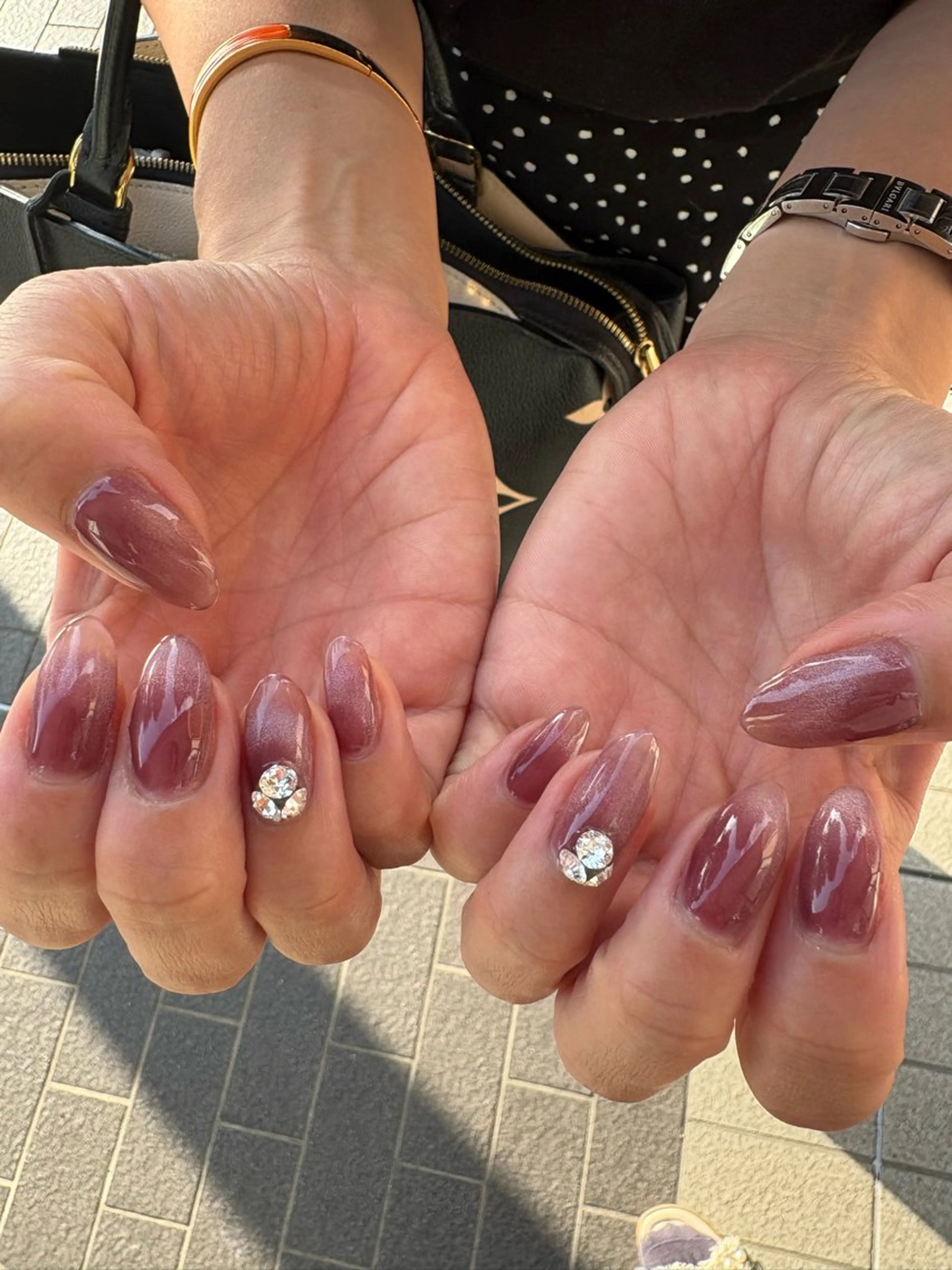 ネイル マグネットネイル 大町 寧々嘉のネイルデザイン