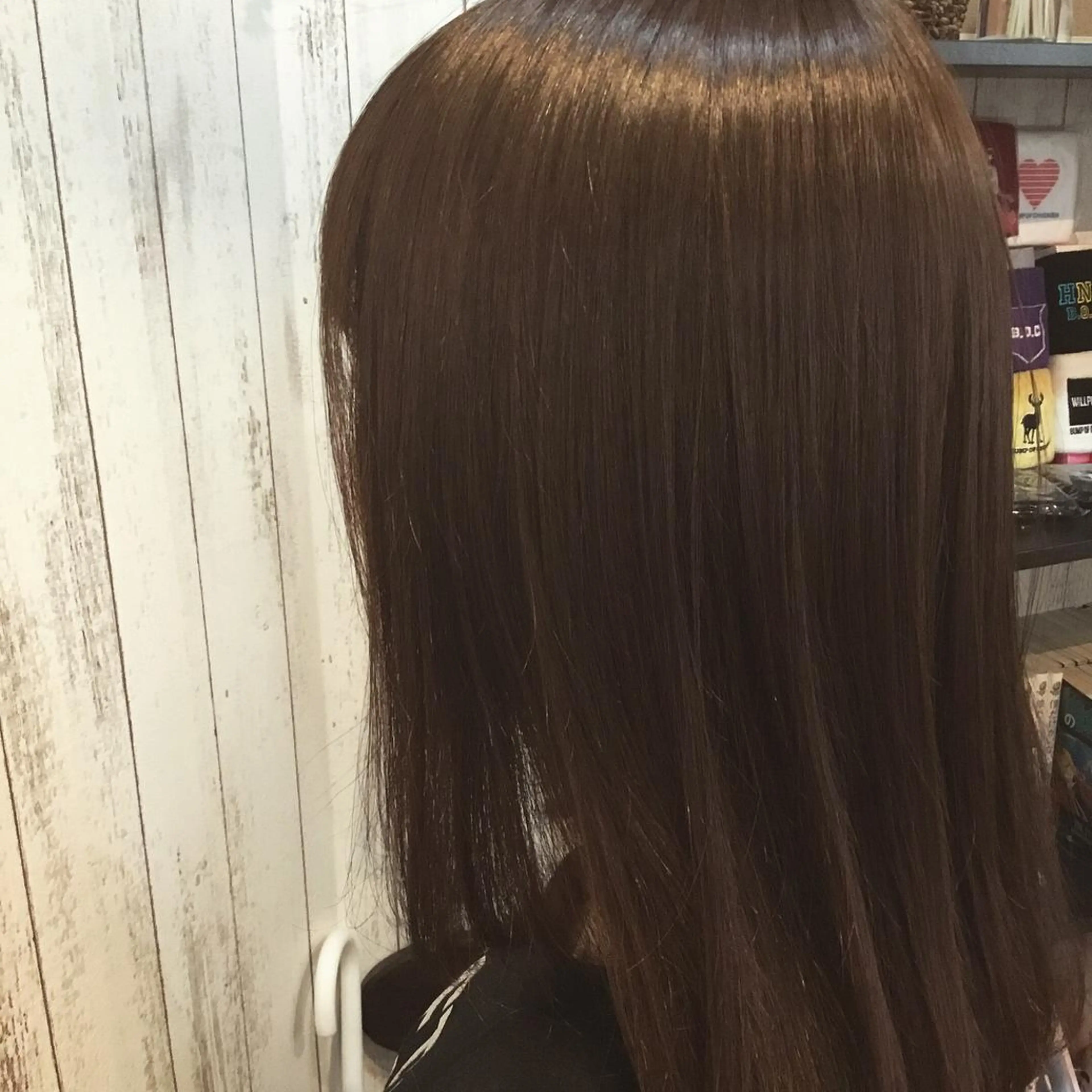 セミロング カラー パーマ 金崎 新吾のヘアスタイル