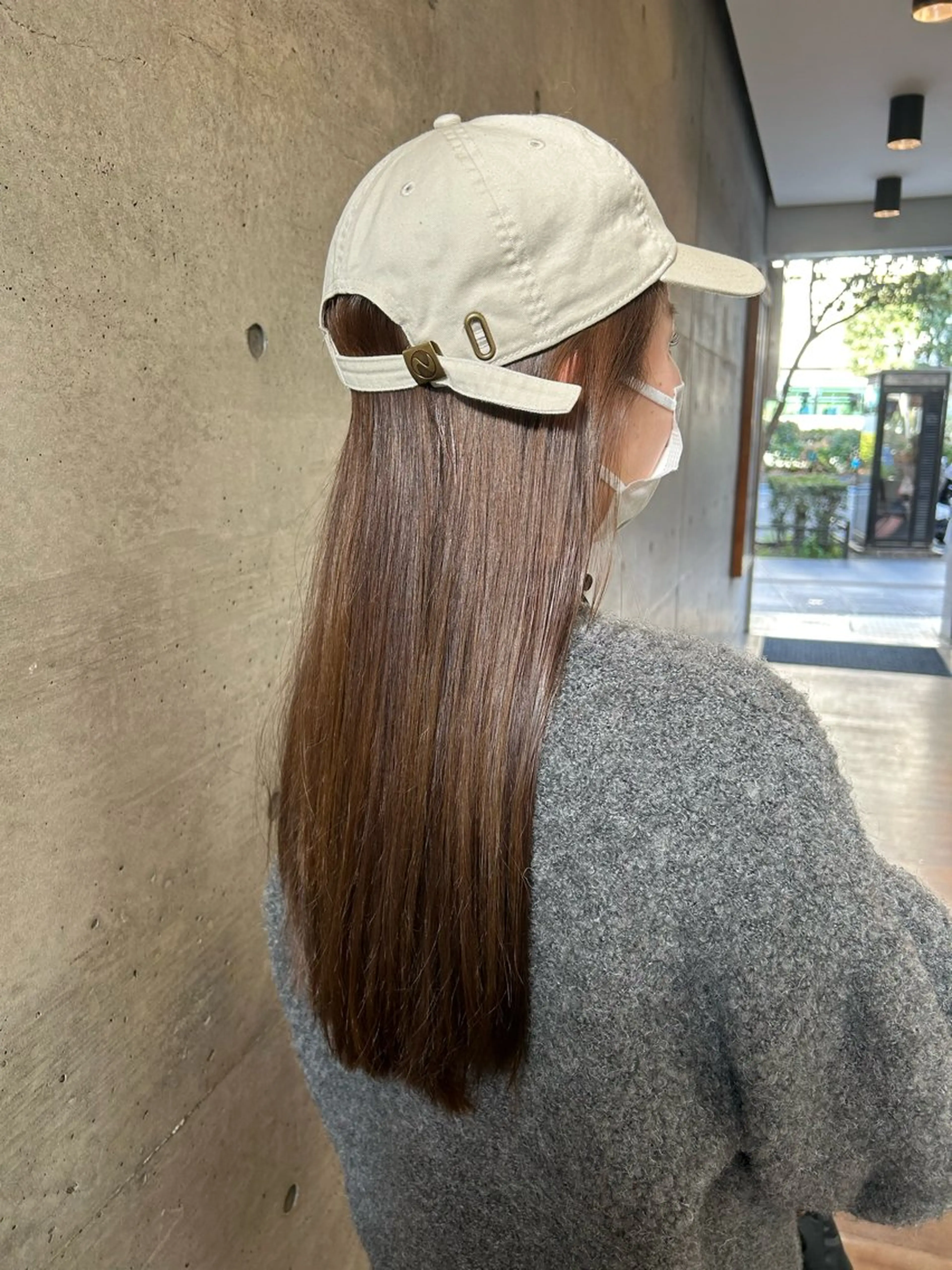 ロング カラー カット ヘアカラー トリートメント 後藤紗英/髪質改善 /オリーブベージュのヘアスタイル