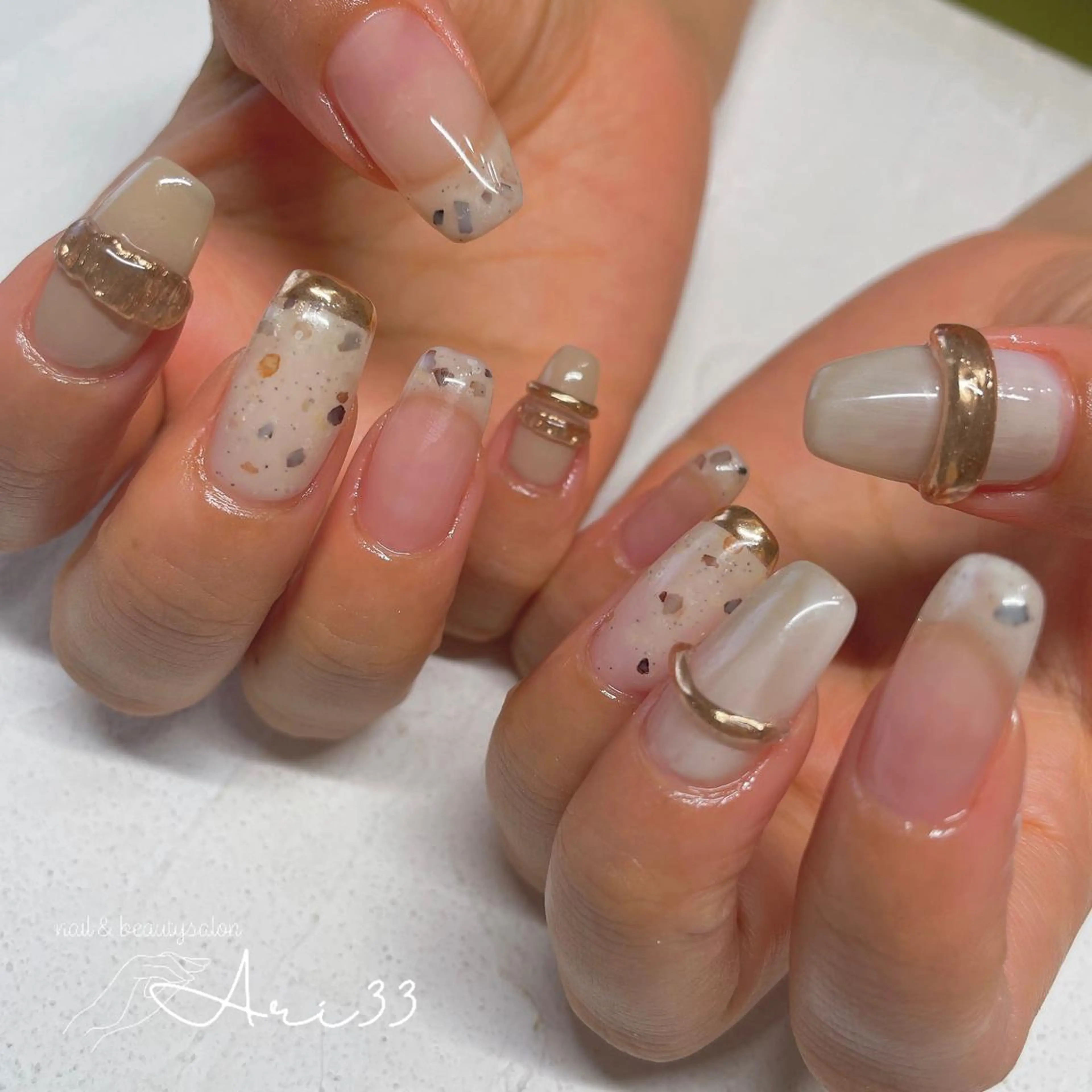 ネイル ハンドネイル プライベートサロン Ari33nailのネイルデザイン