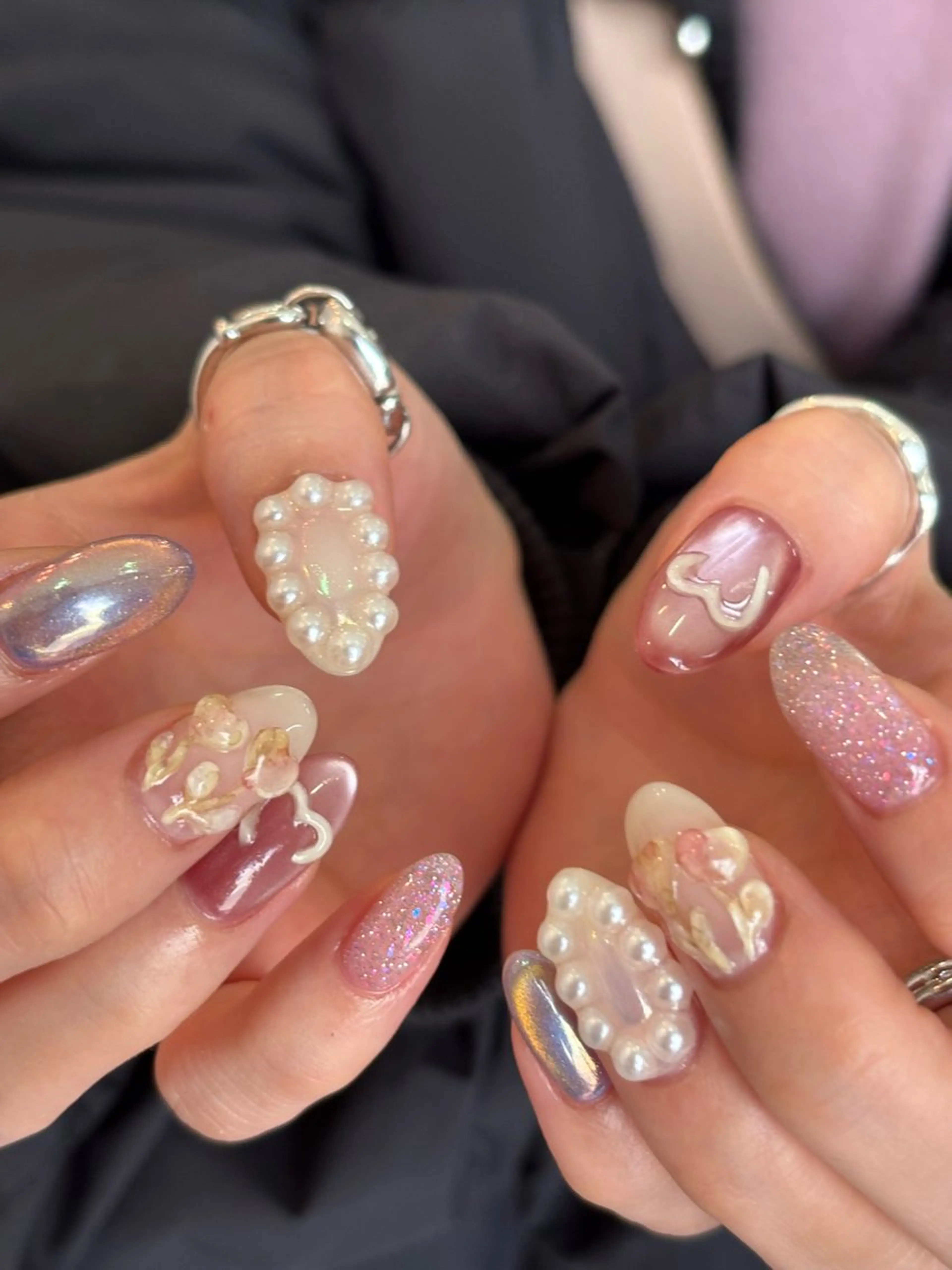 ネイル アートネイル ぷっくりネイル ハンドネイル charme nailのネイルデザイン