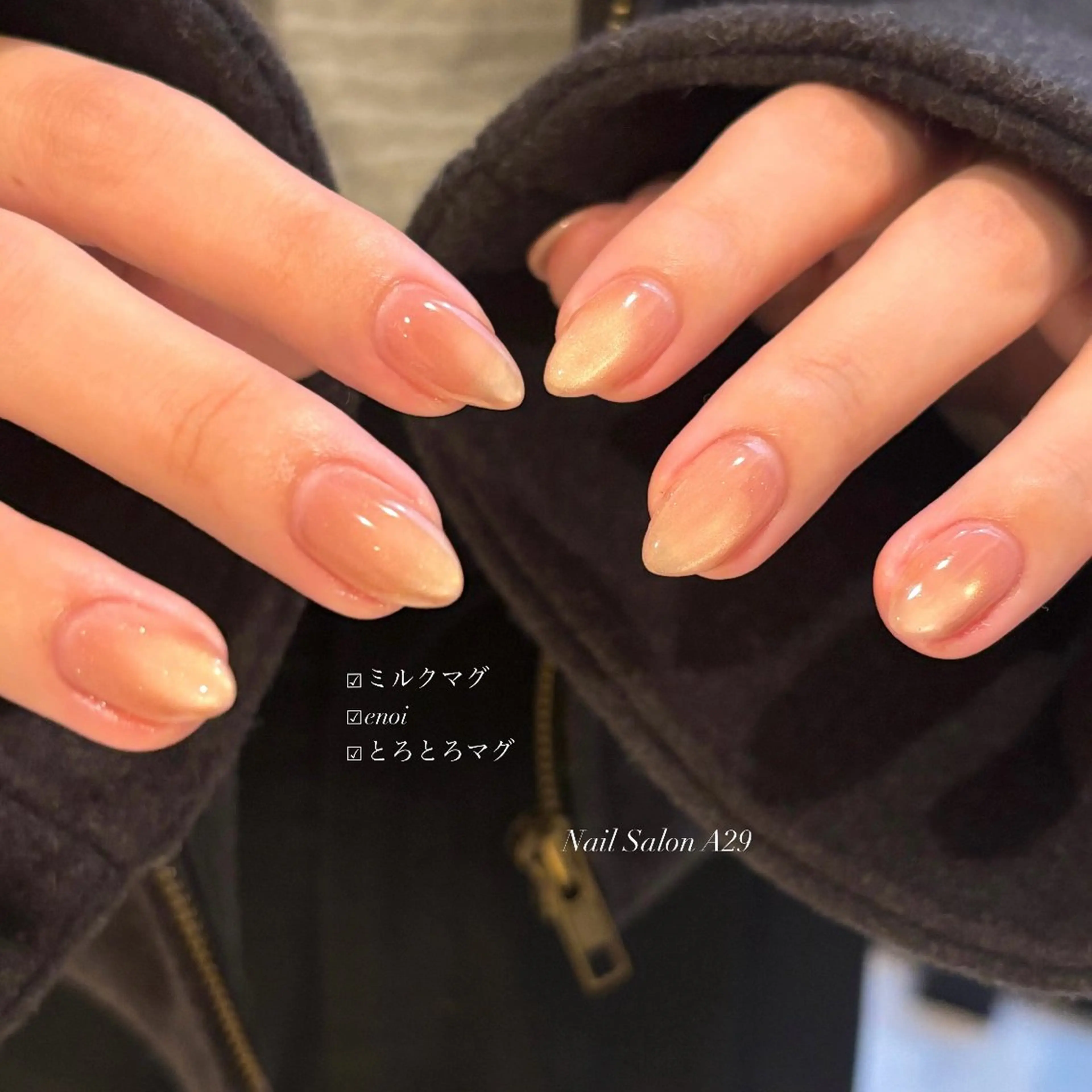 ネイル 氷ネイル・うるうるネイル マグネットネイル ワンカラーネイル ピンク ハンドネイル Nail Salon A29所属・Nail Salon A29/Ayaのネイルデザイン