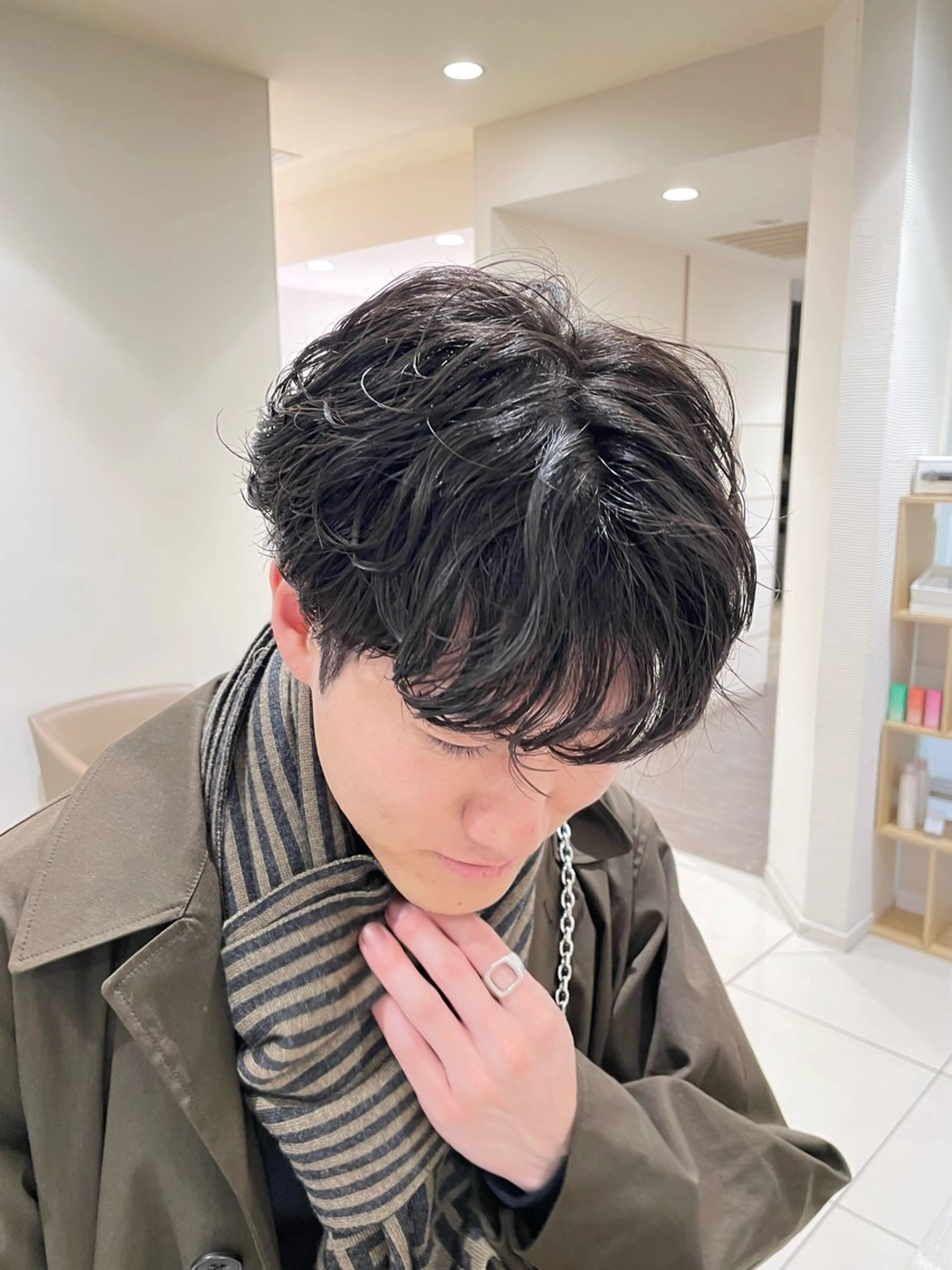 メンズ カット パーマ メンズ縮毛矯正 ブリーチカラー/まやのヘアスタイル