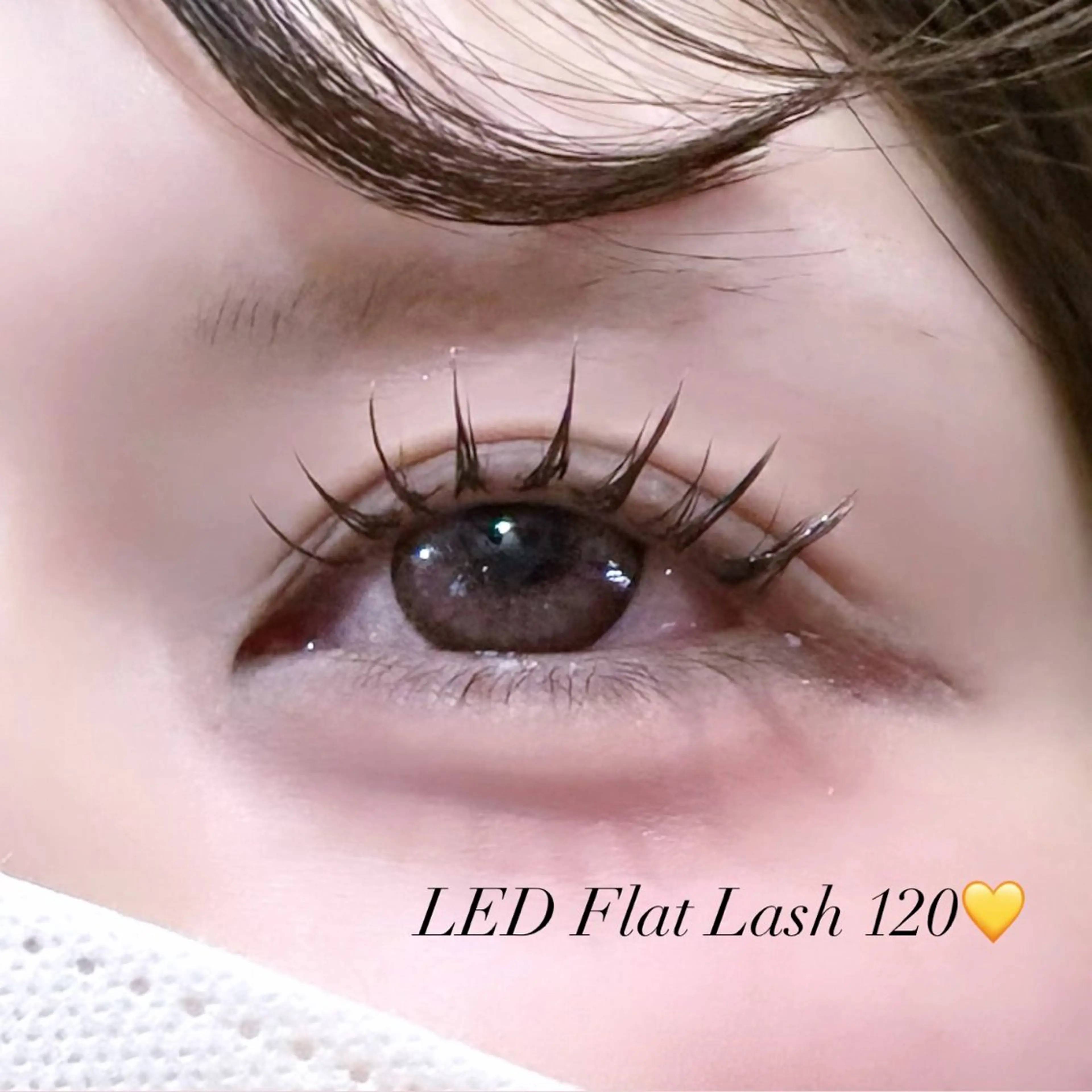💛LEDエクステ💛技術向上モデル フラットシングル120本🎀オフなしのみ⭐️の写真