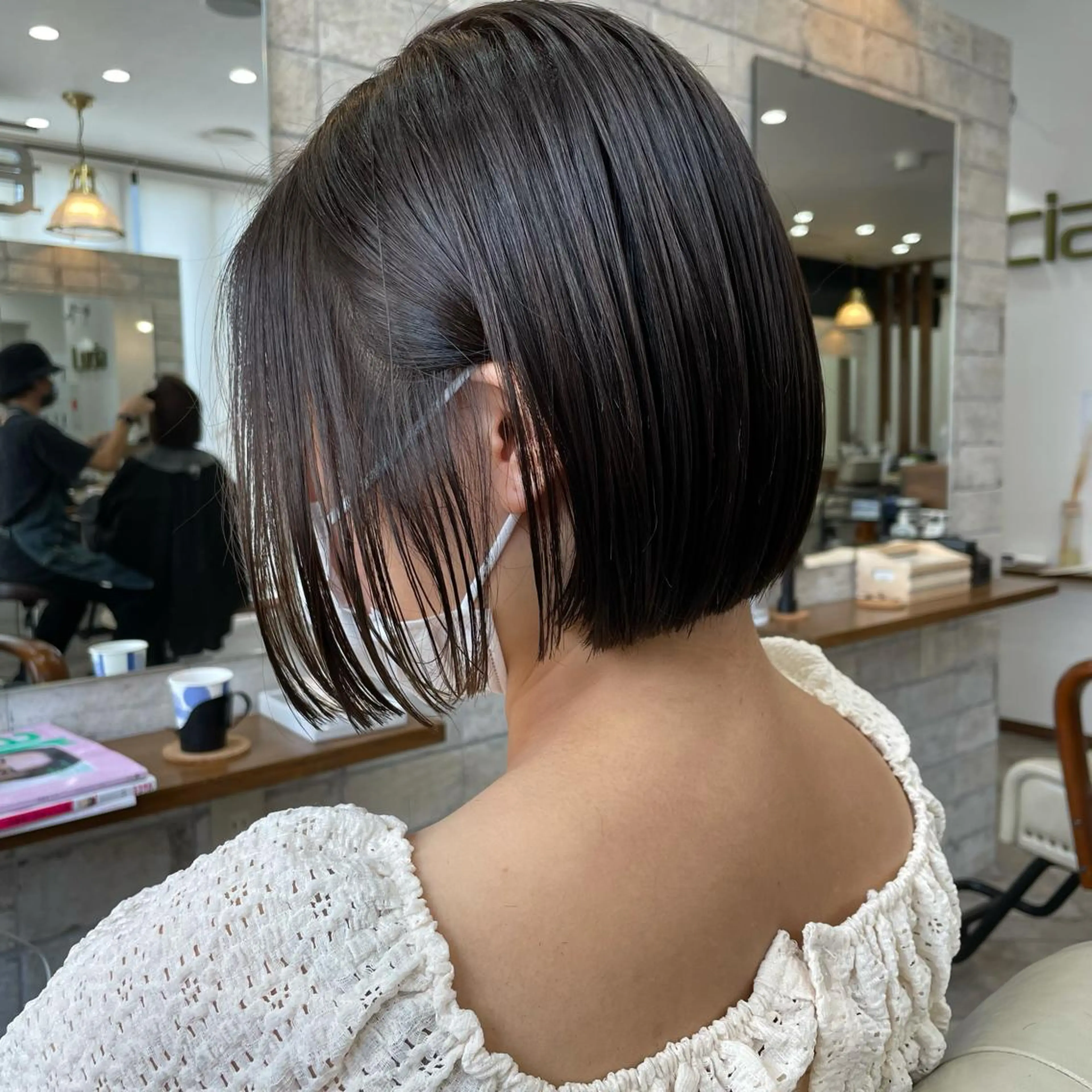 ショート カラー 髪質改善 中川　翔のヘアスタイル