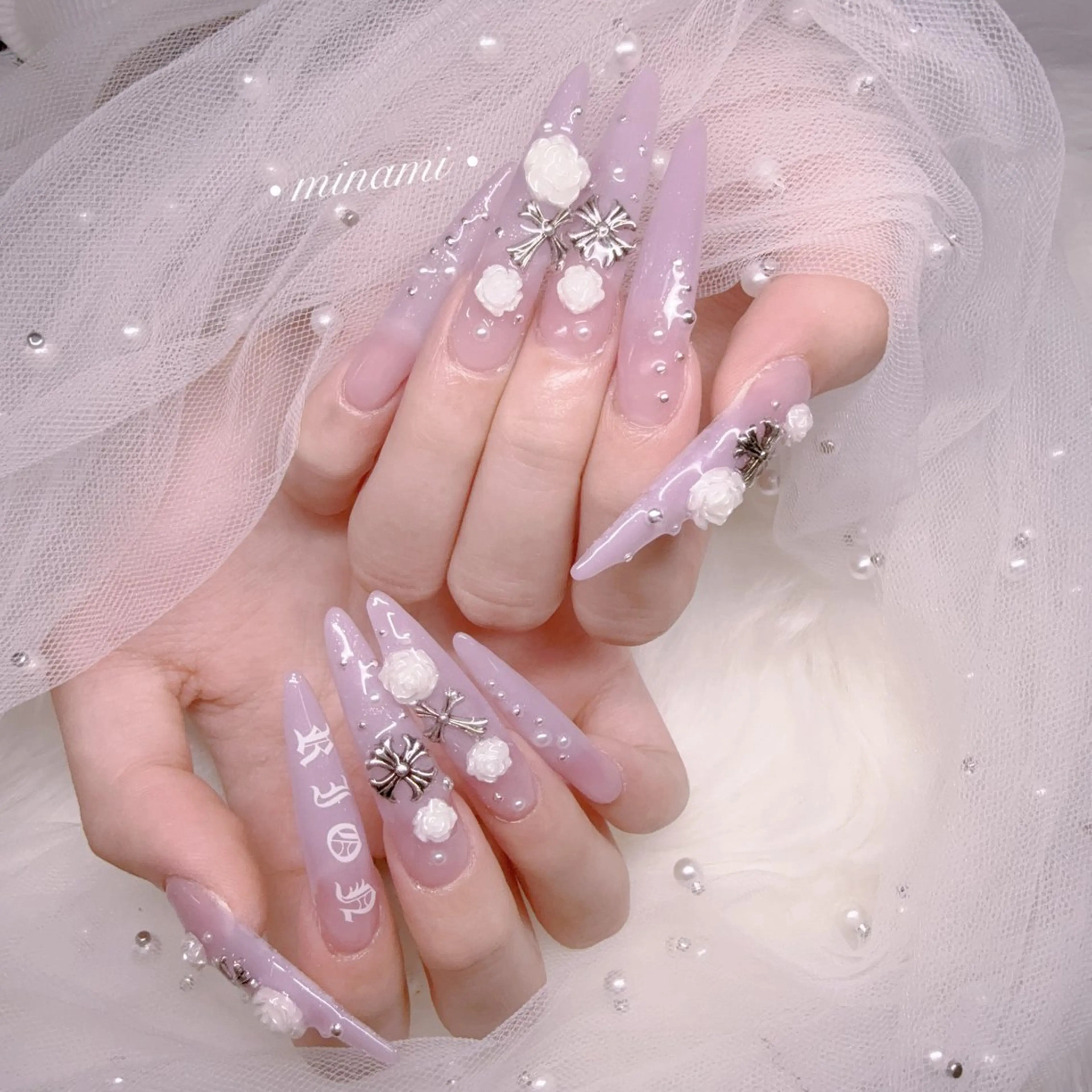 ネイル ハンドネイル 長さだし専門Minami所属・MN Nail salonのネイルデザイン