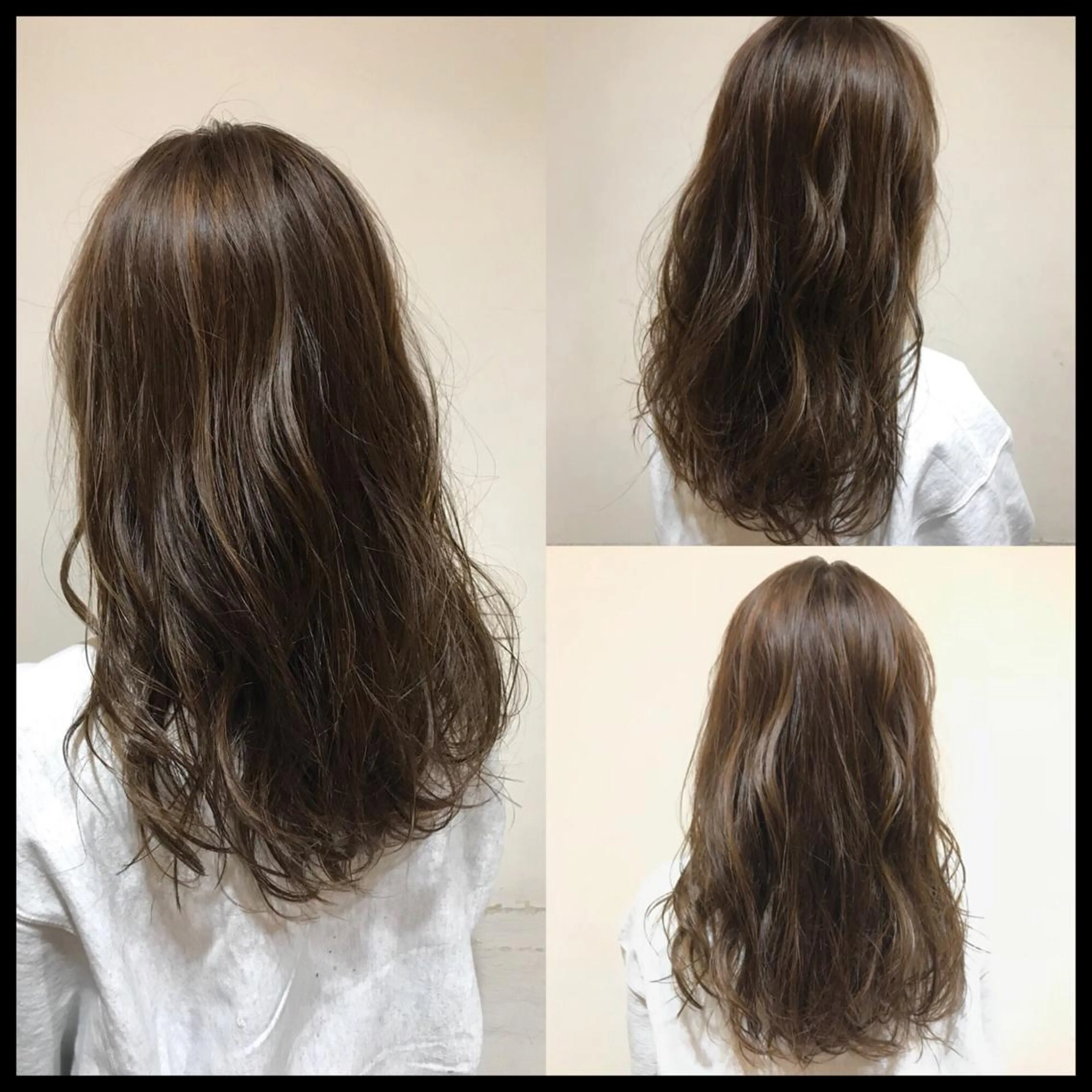 セミロング カラー ハイライトカラー ハイライト 似合わせ/ブリーチ カラー.岡田友仁のヘアスタイル