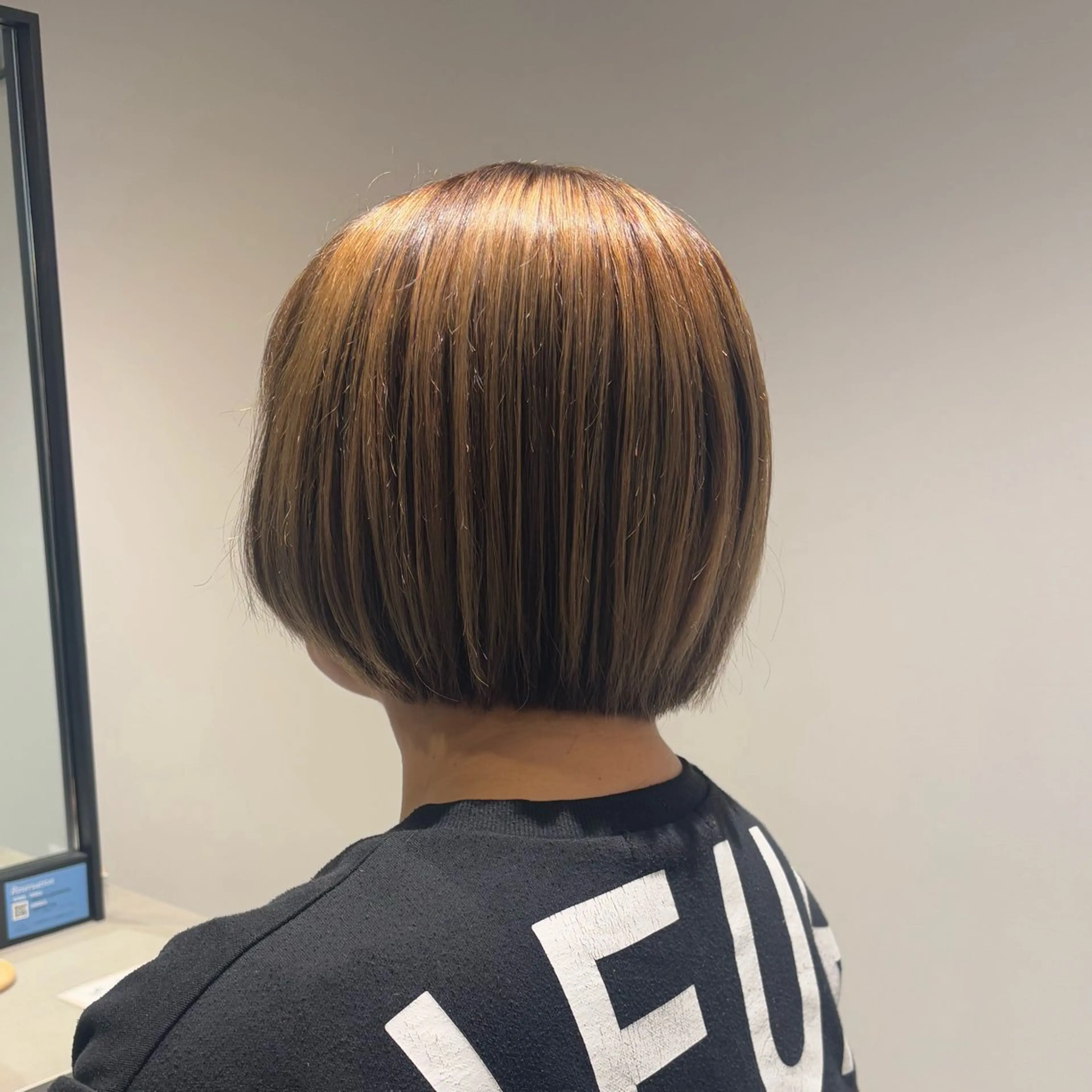 ミディアム カット ヘアカラー トリートメント 長尾ゆりの/ボブ/ ベージュ/ハイトーンのヘアスタイル