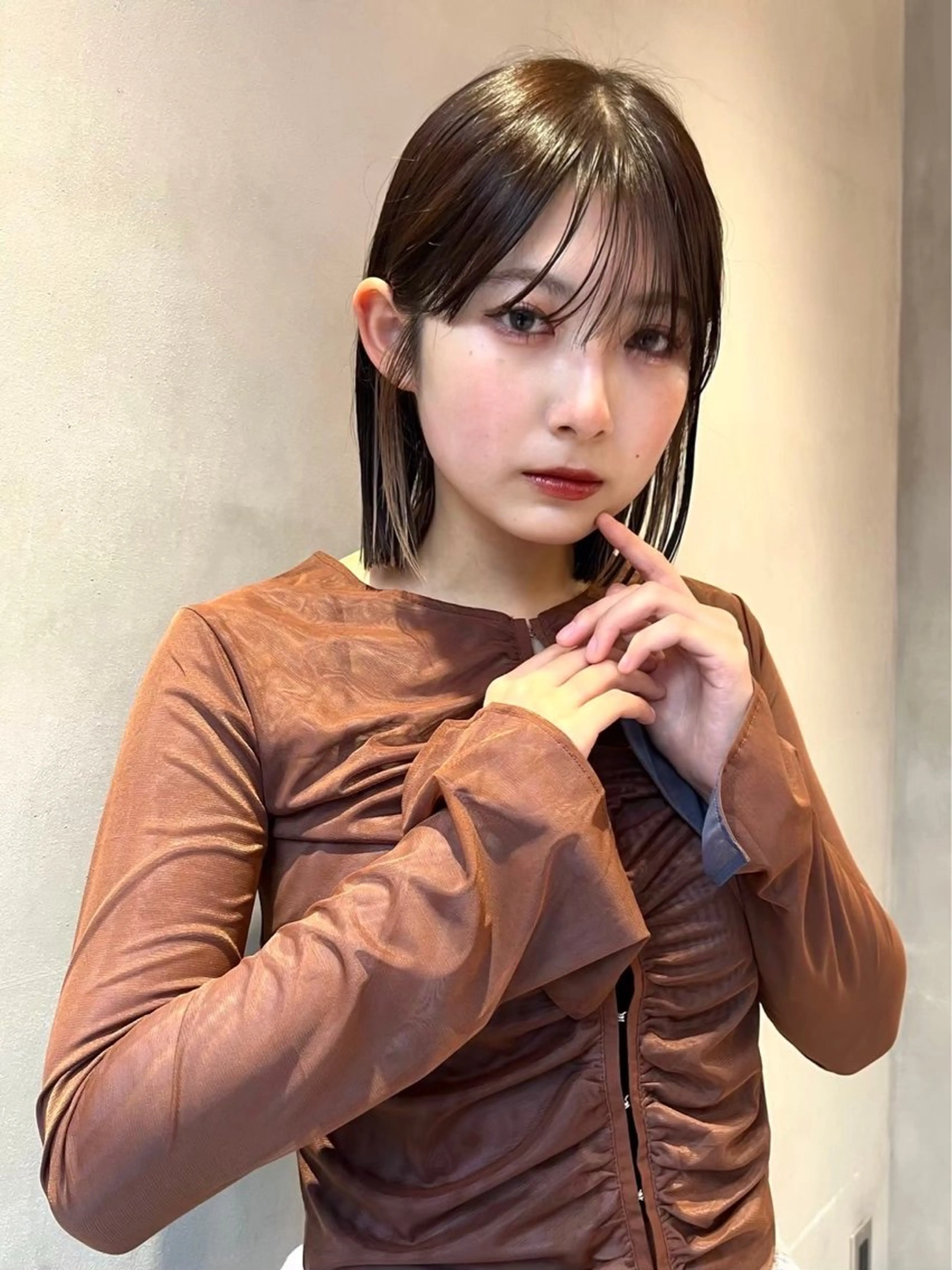 ミディアム 縮毛矯正 🌷横浜/レディ ース/ さくら🌷のヘアスタイル