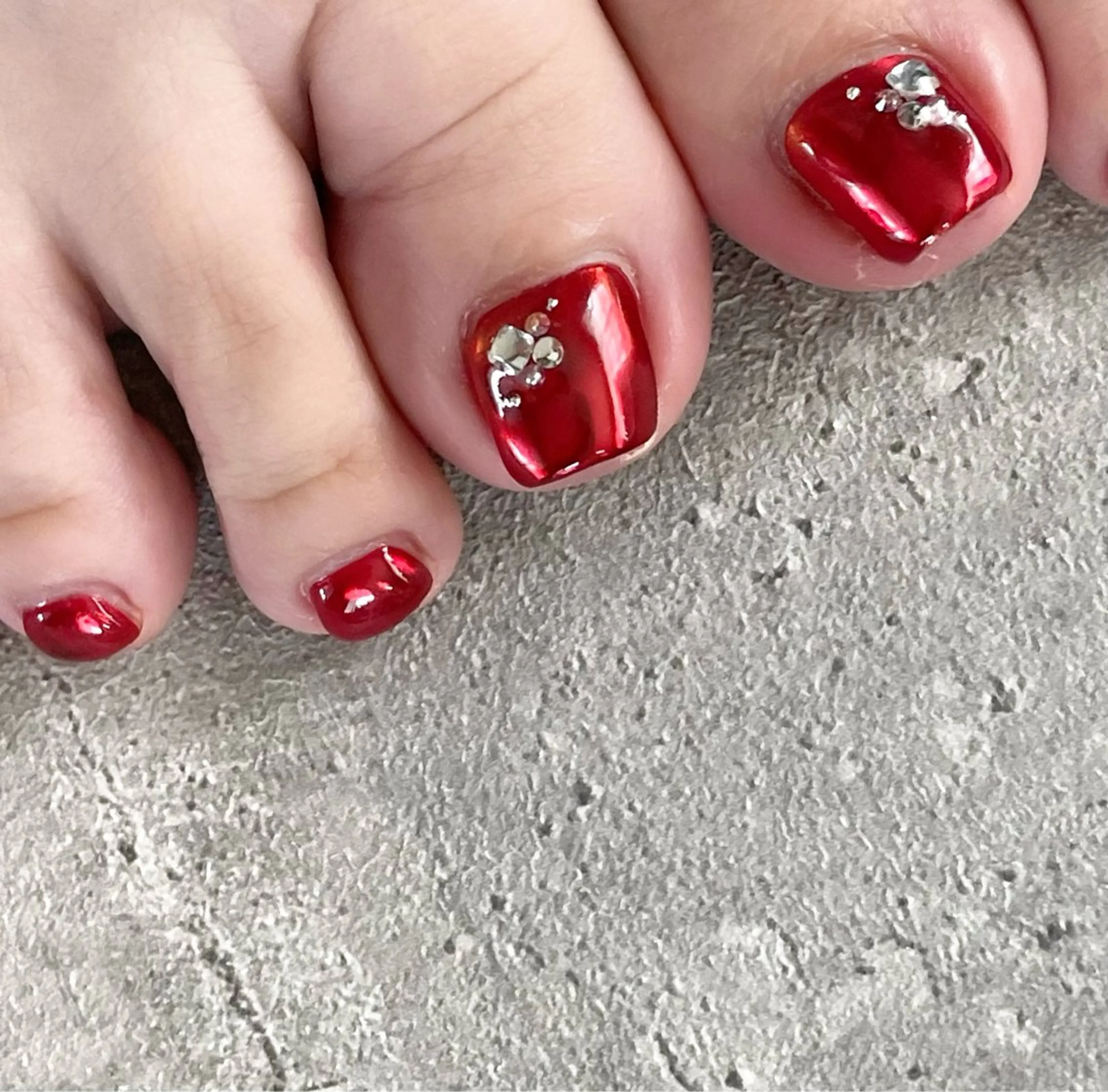 ネイル フットネイル ジェルネイル シンプルネイル 東 千夏のネイルデザイン