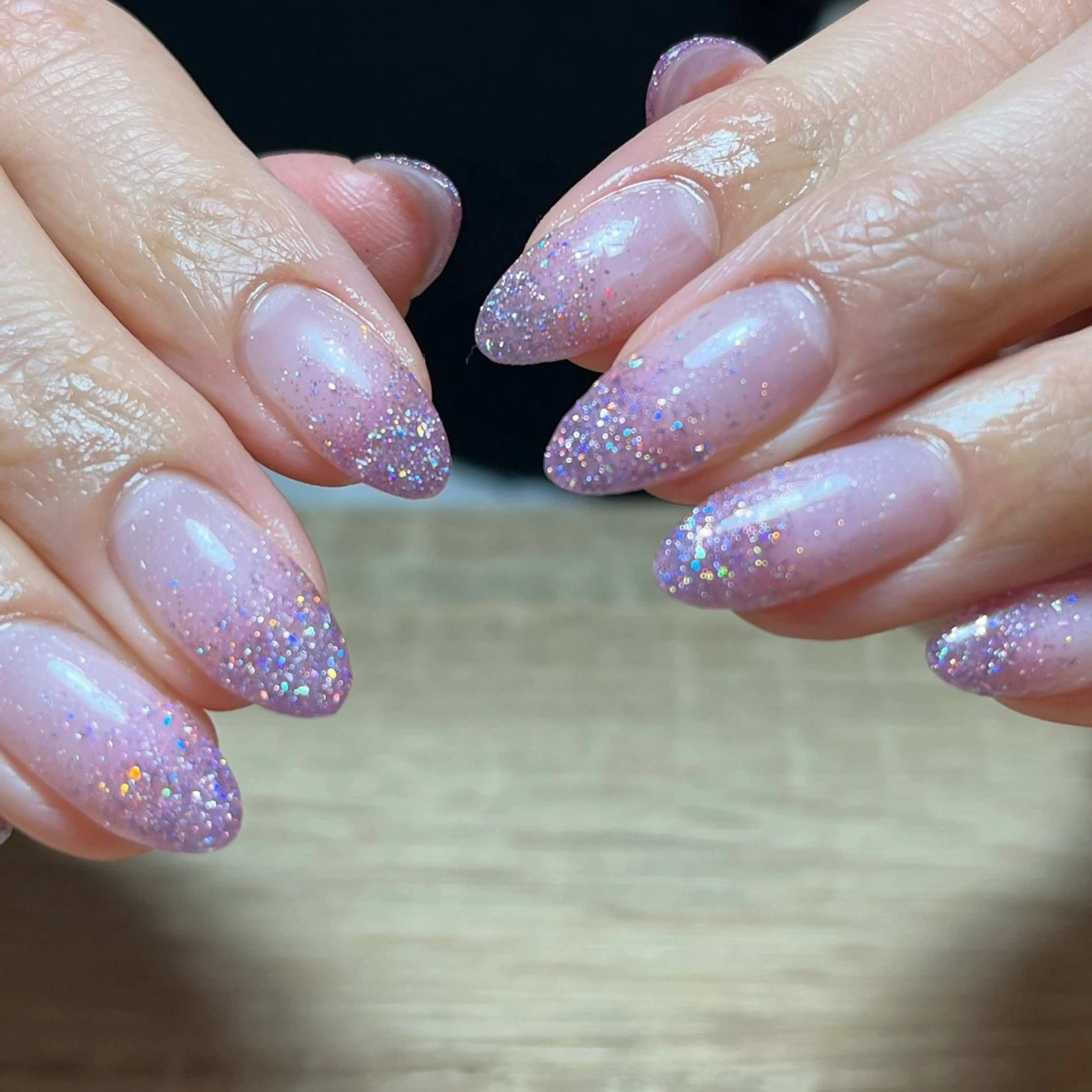 ネイル フラッシュネイル ジェルネイル グラデーション パラジェル imymemine所属・渡邊 束紗のネイルデザイン