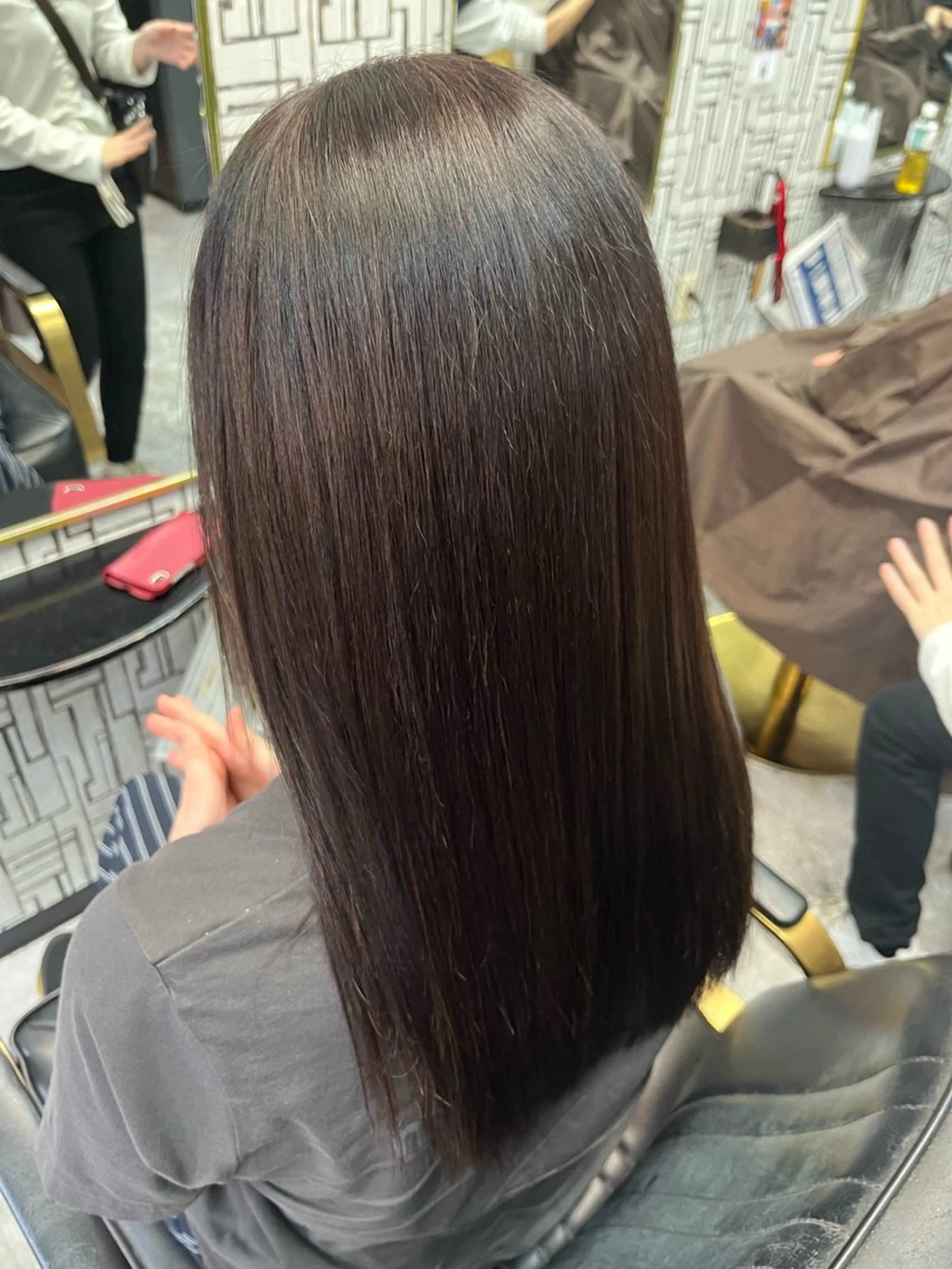 ロング カット 縮毛矯正 池田 亮雅のヘアスタイル