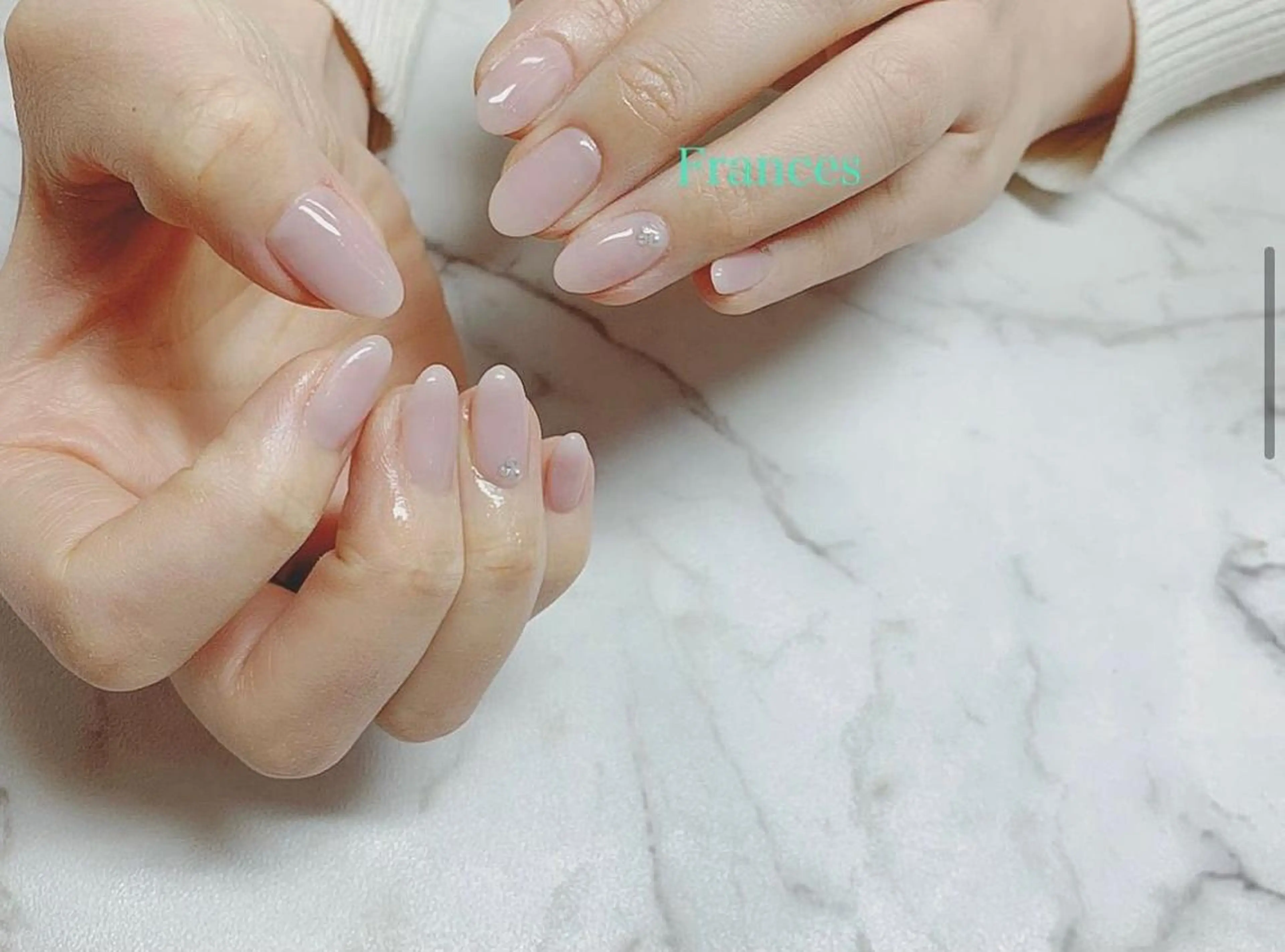 ネイル ストーンネイル ハンドネイル Frances 今村のネイルデザイン