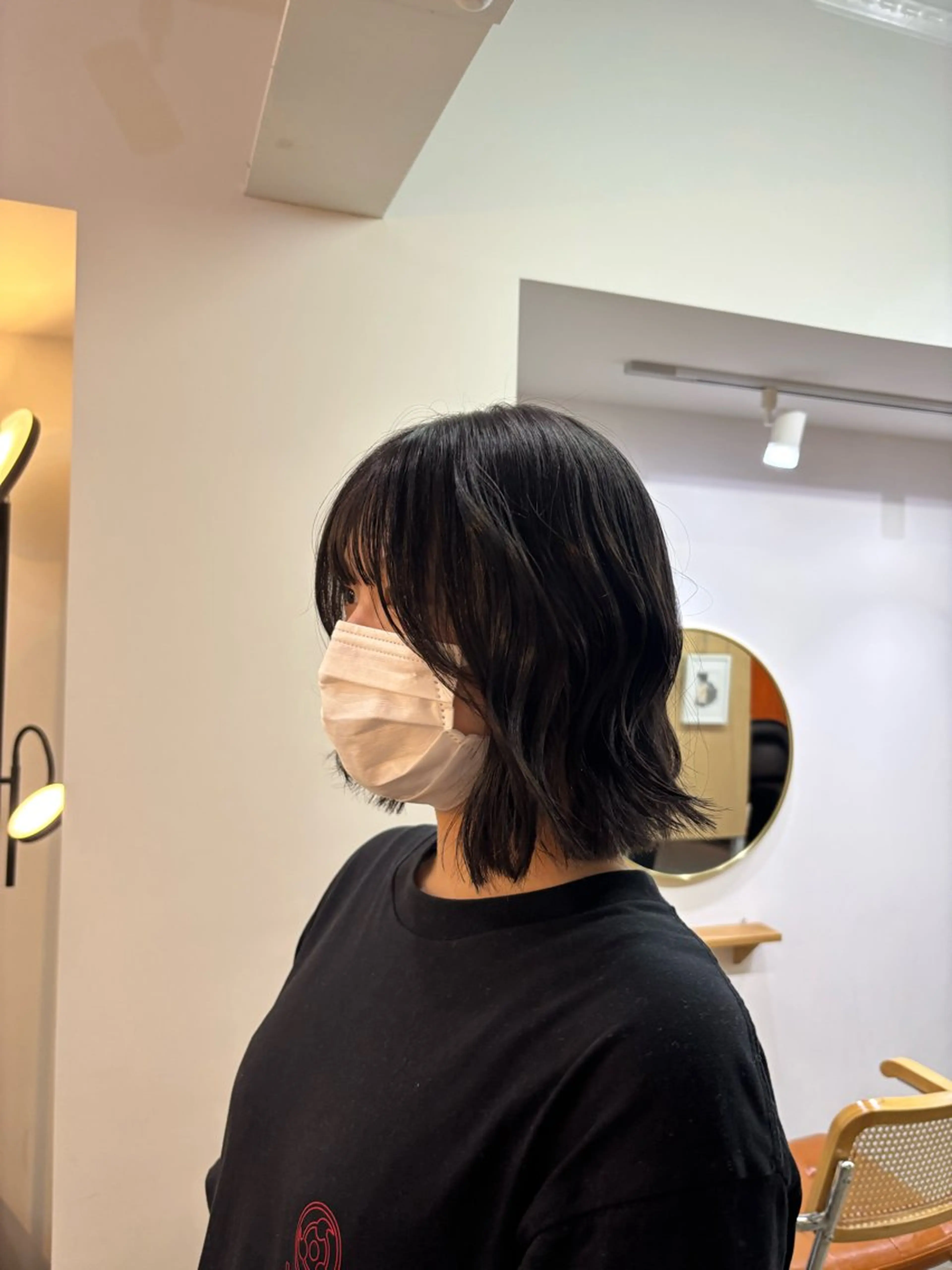 ミディアム レイヤーカット ナナ/大阪心斎橋/ レイヤーカットのヘアスタイル